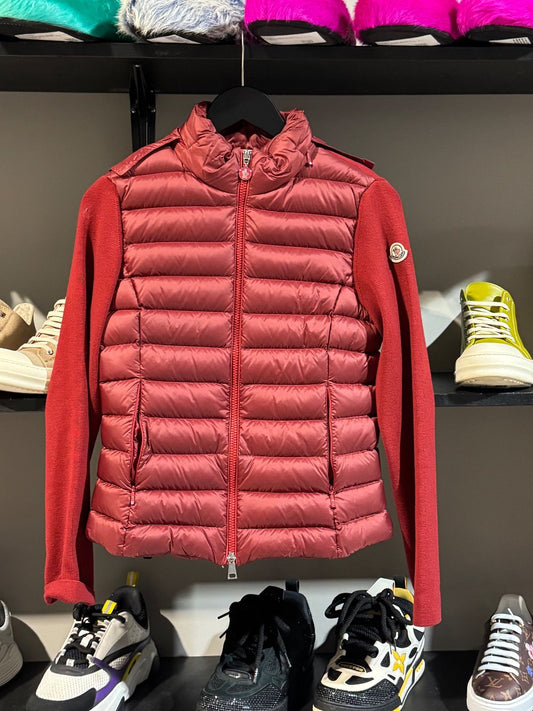 Red Moncler Wmns Puffer Jacket