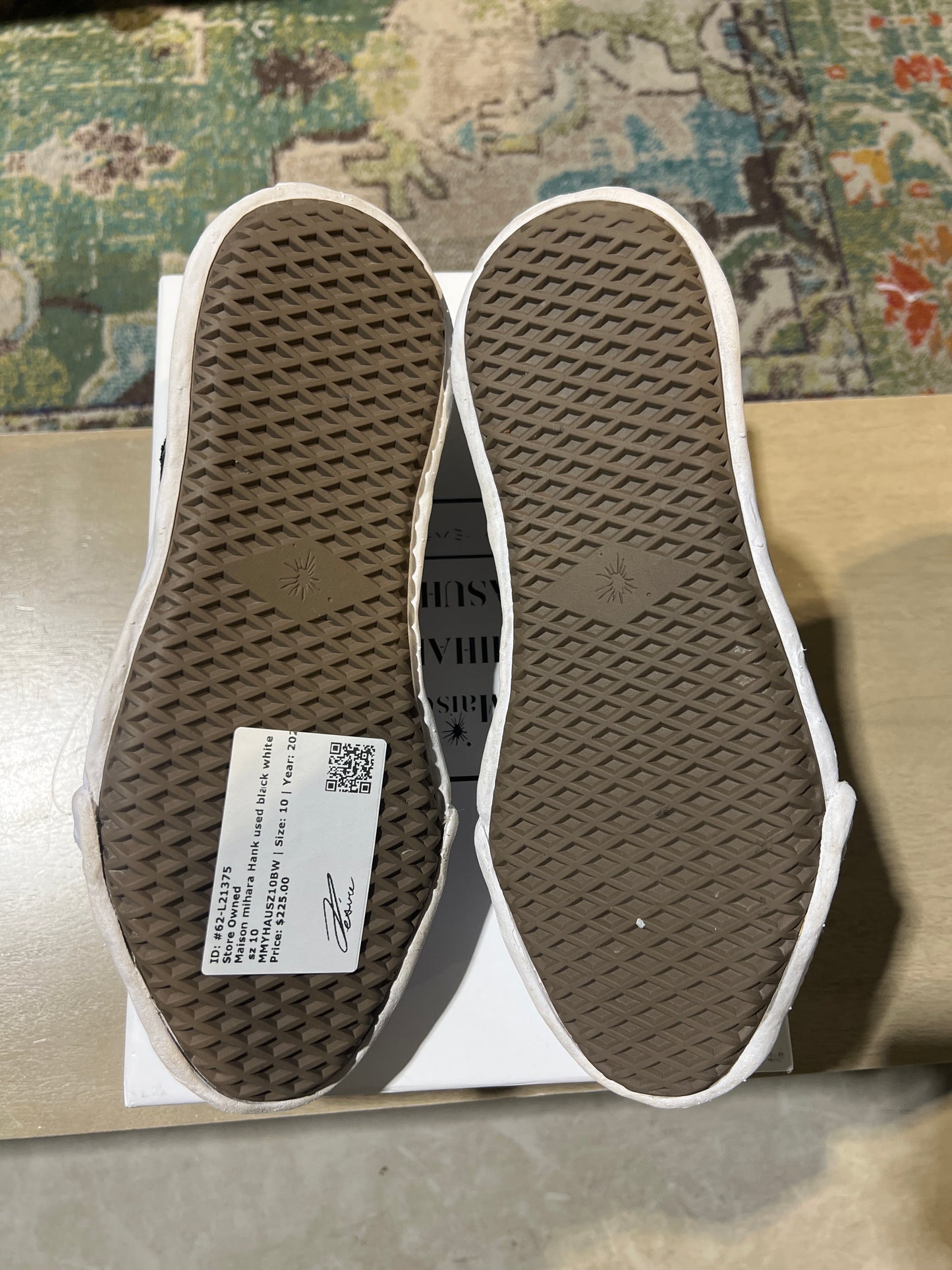 Maison mihara Hank used black white sz 10