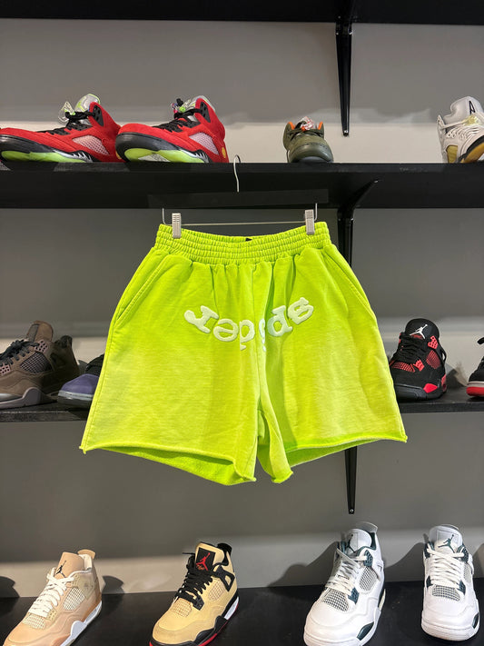 Sp5der Noen/White Sweatshorts