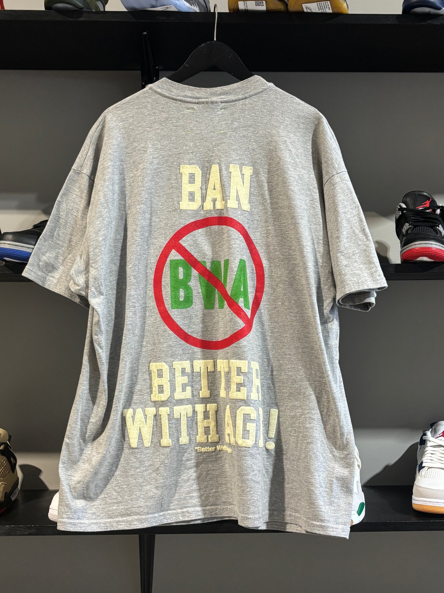 Better With Age Save Your Children Tee Grey