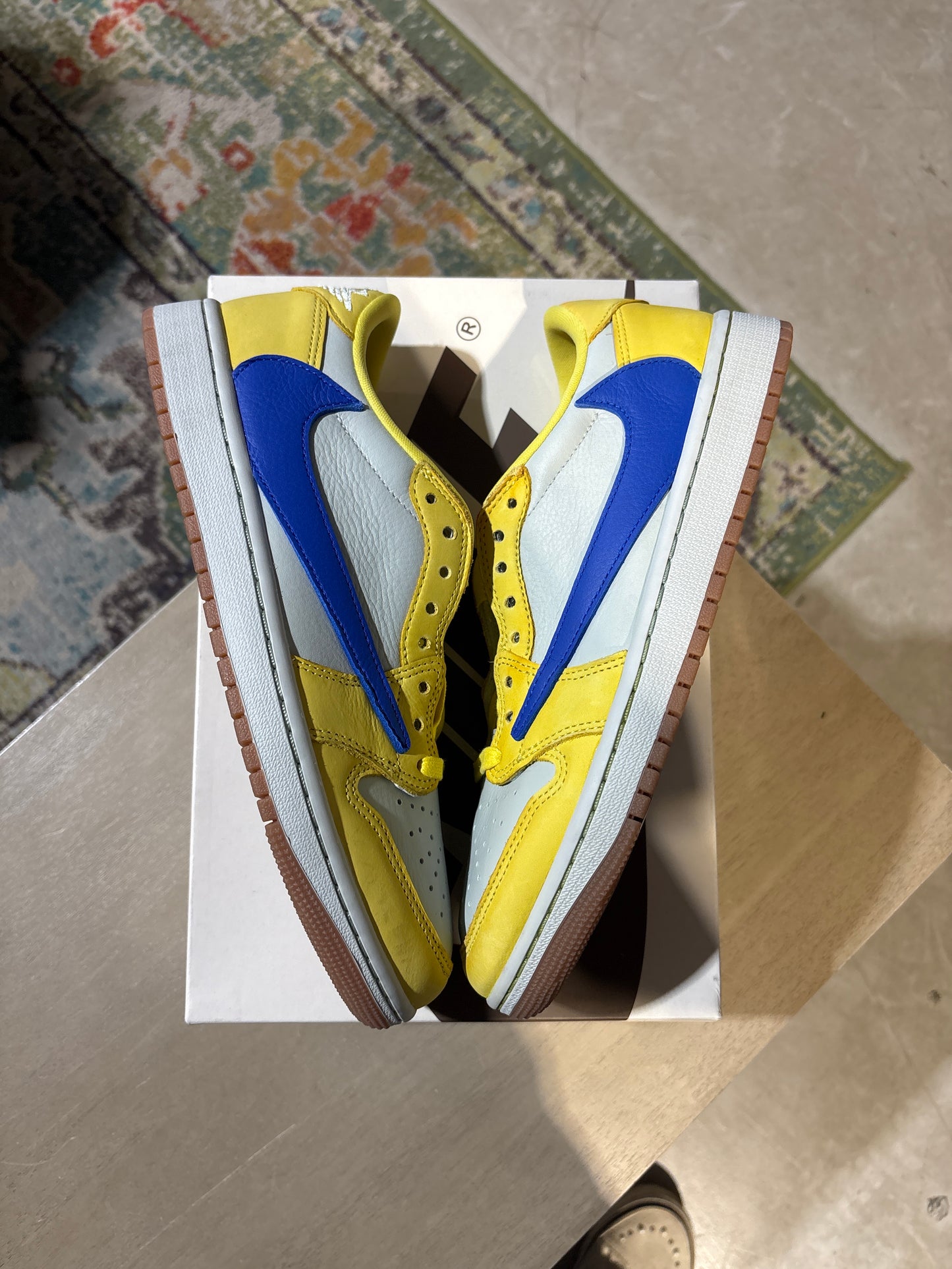 Jordan 1 Travis Canary Used Sz 9W