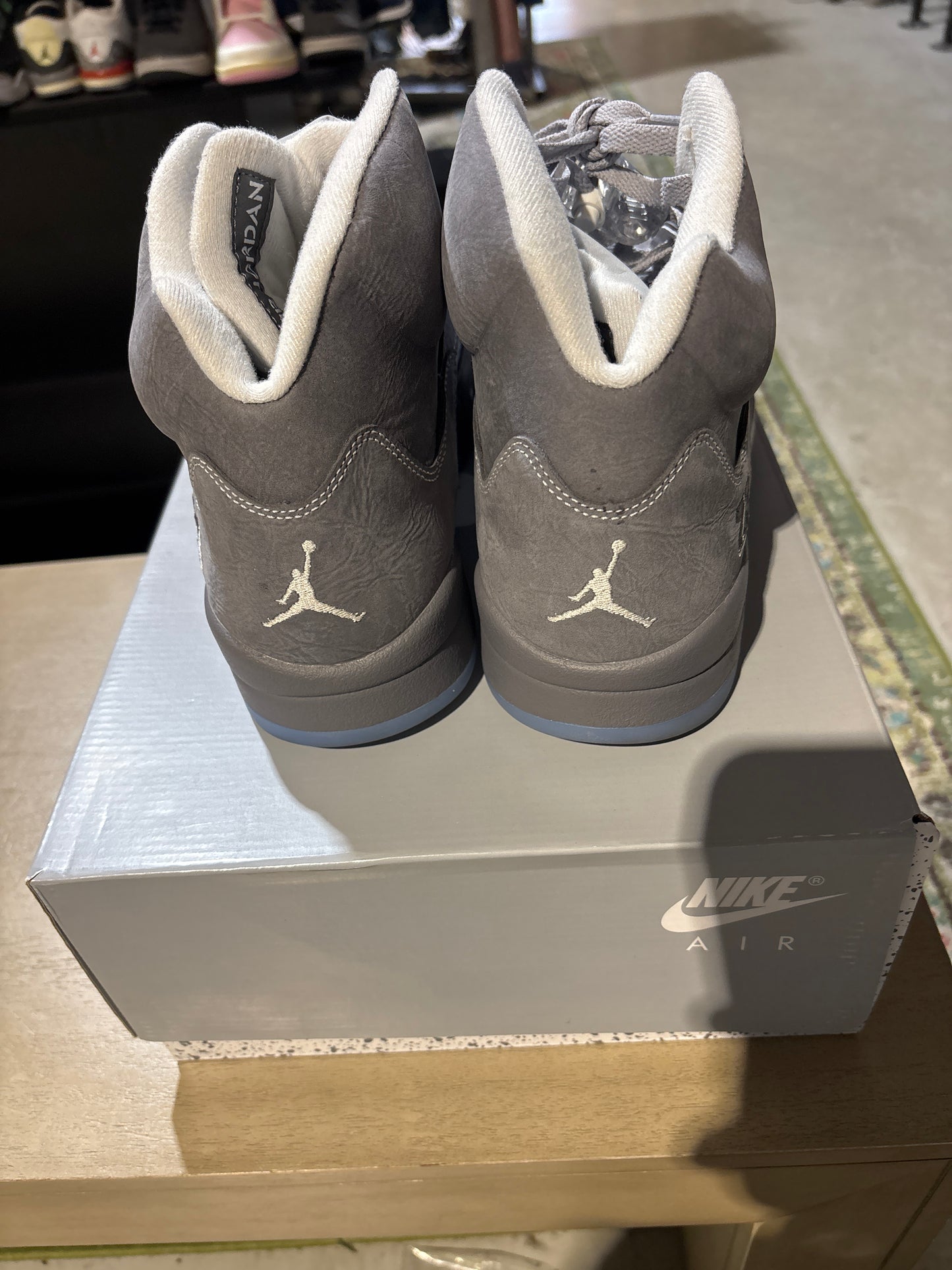 Jordan 5 Wolf Grey Used Sz 12 (1)