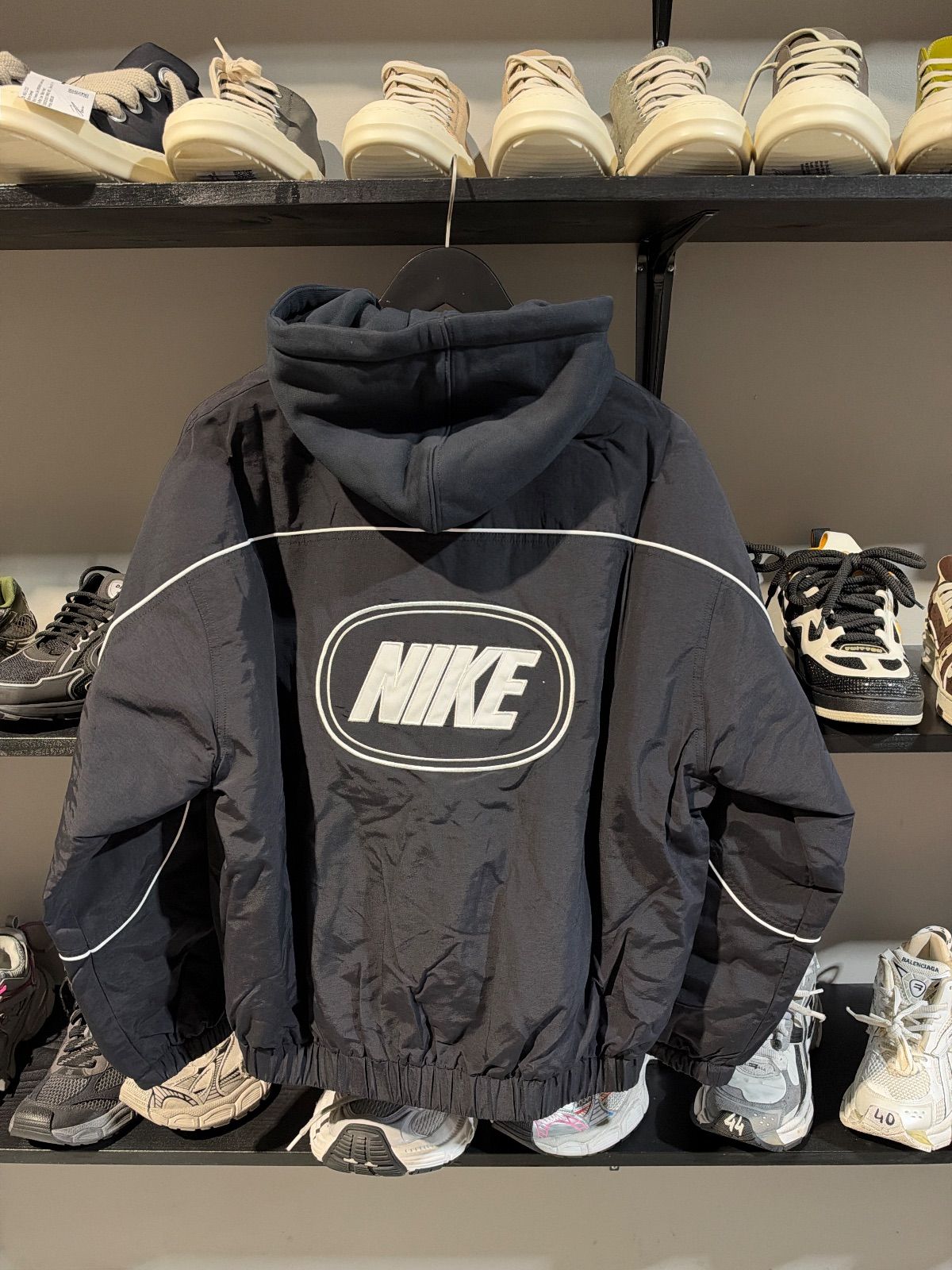 Supreme Nike Nylon Hooded Jacket Black