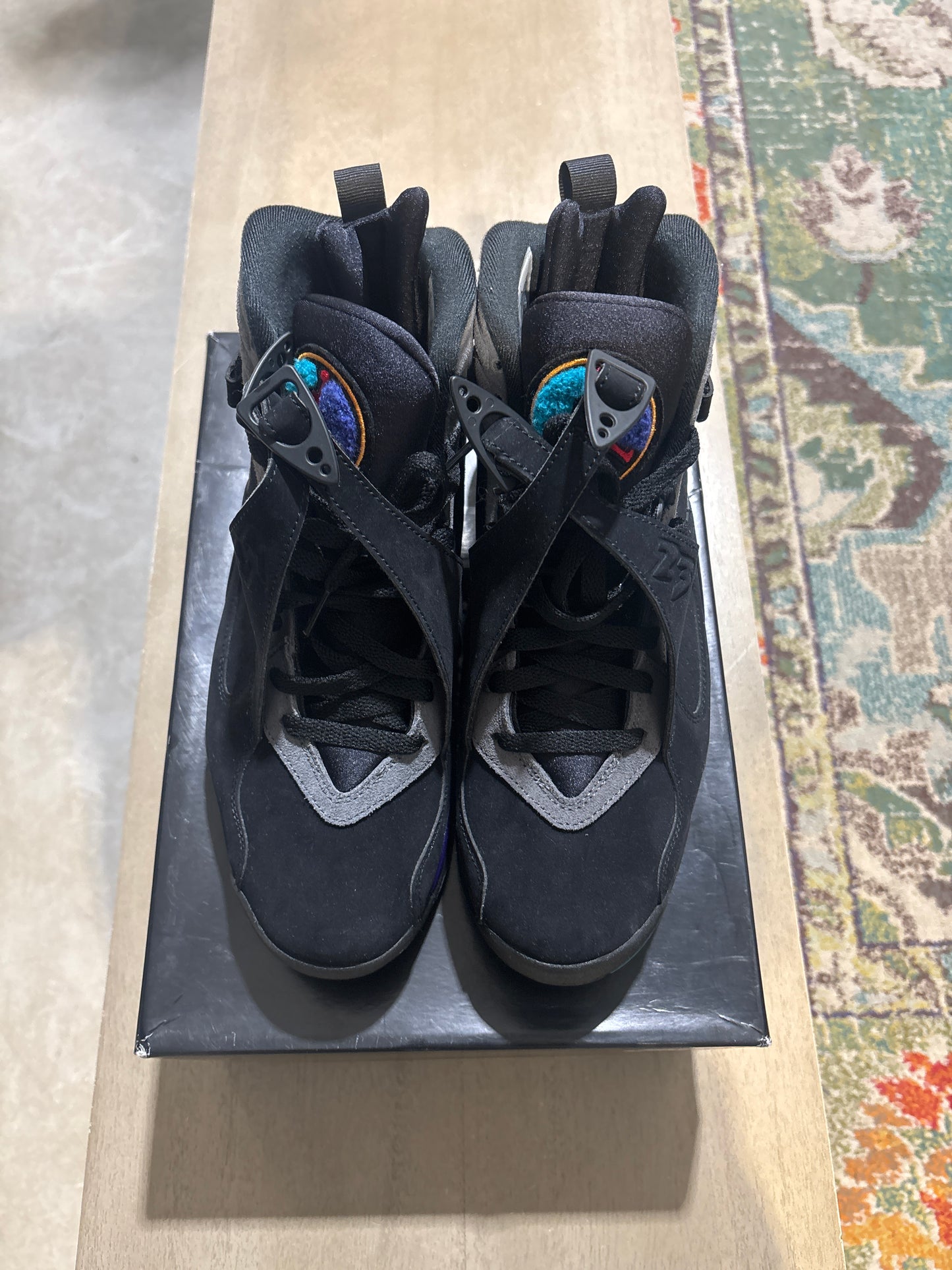 Air Jordan 8 aqua used sz 10