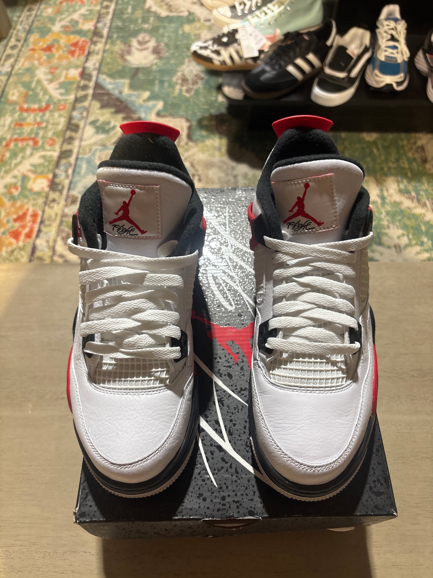 Jordan 4 red cement gs used sz 6.5Y 2