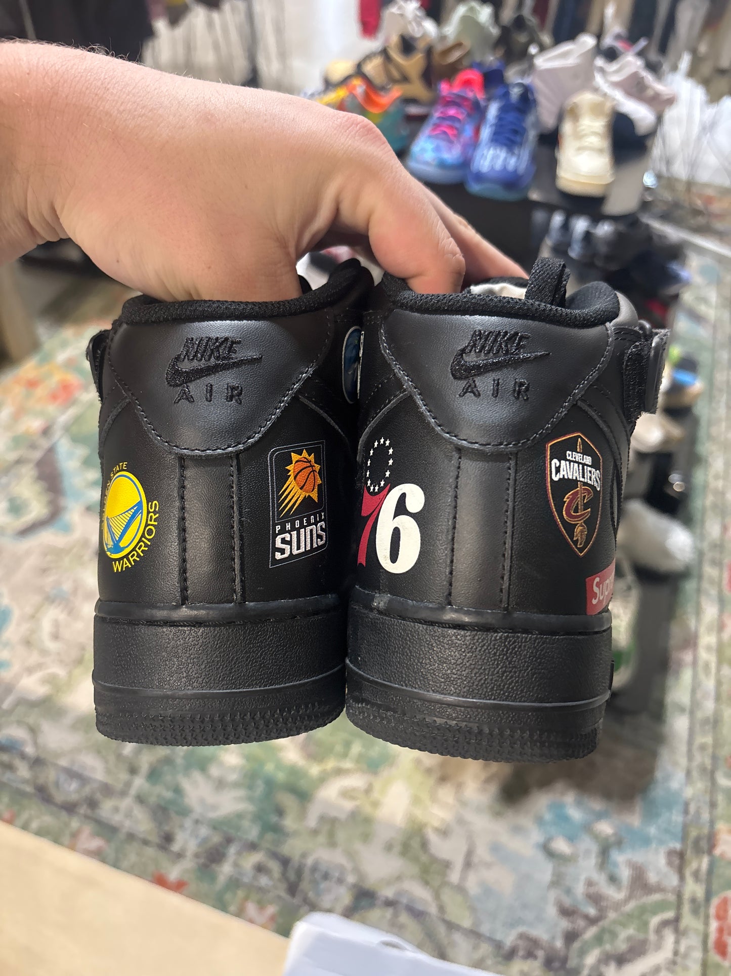 Supreme AF1 Mid NBA Used Sz 10.5 RB