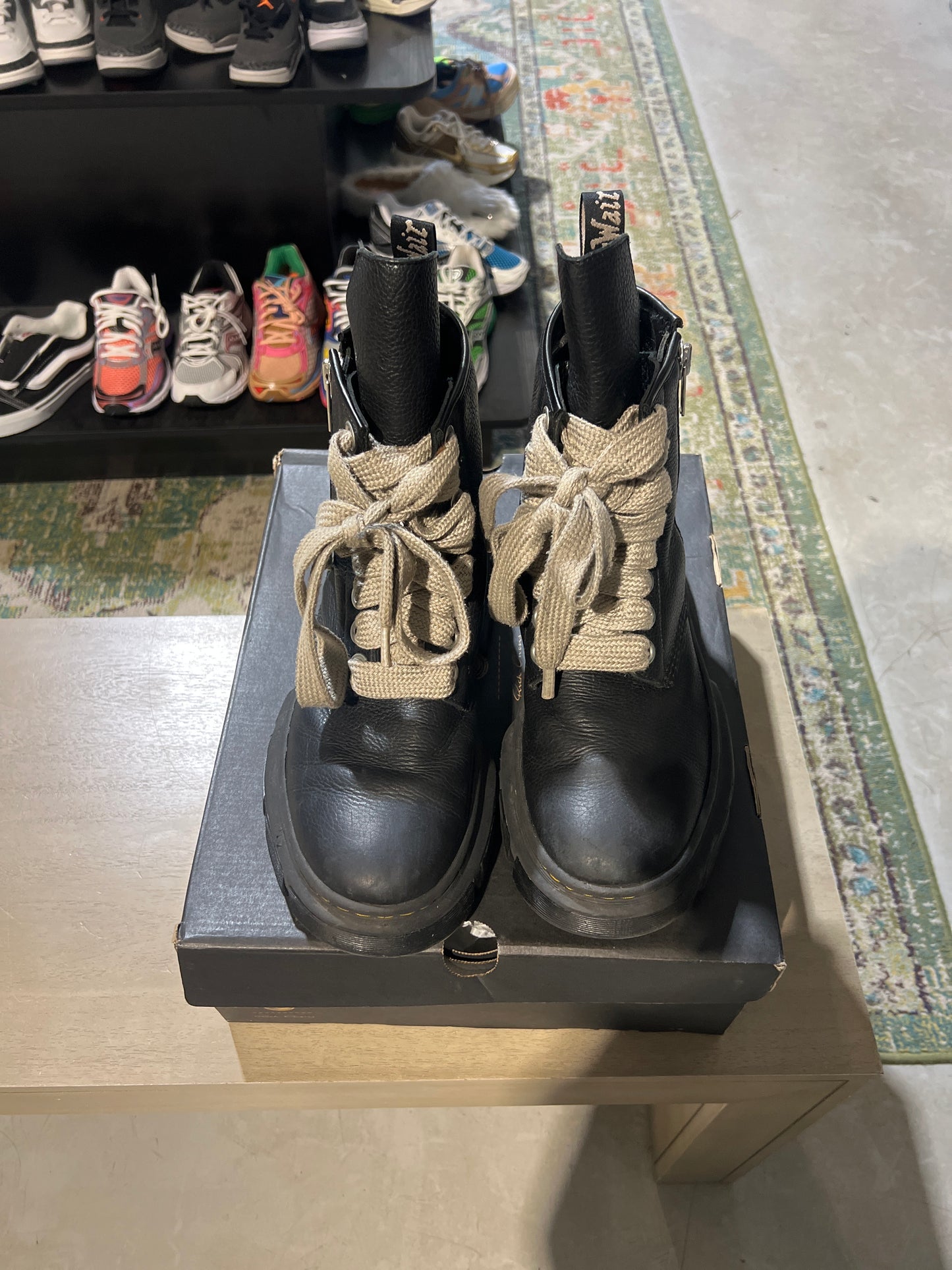 Doc Mart x Rick Owens Boot Jumbo Lace Used Sz 11