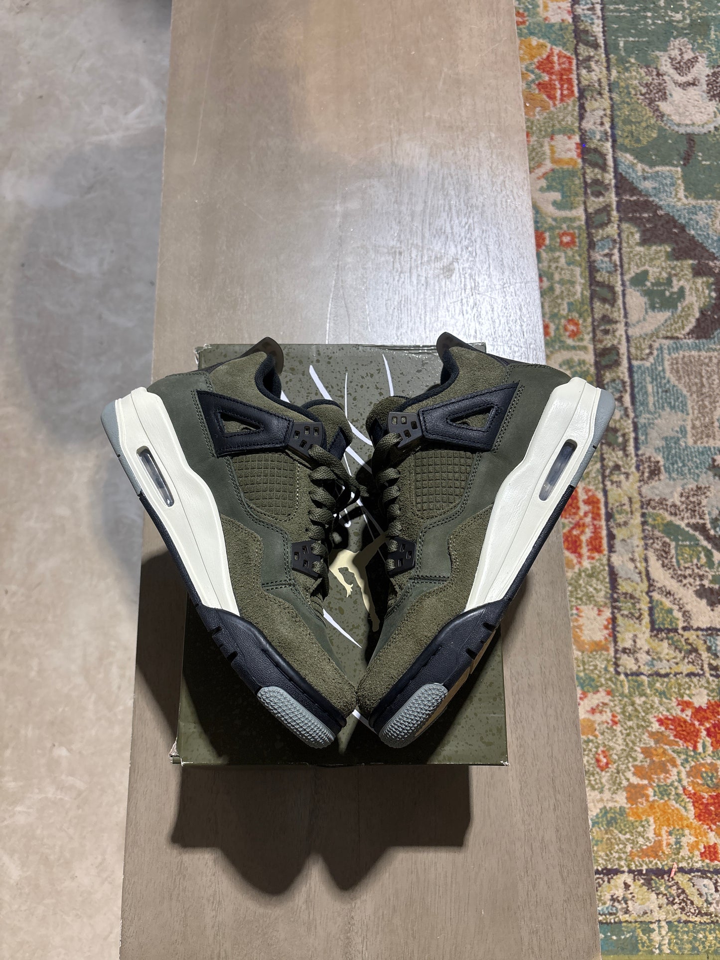Jordan 4 Craft Olive Used Sz 7Y
