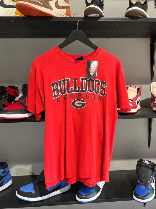 Vintage Uga bulldogs tee red