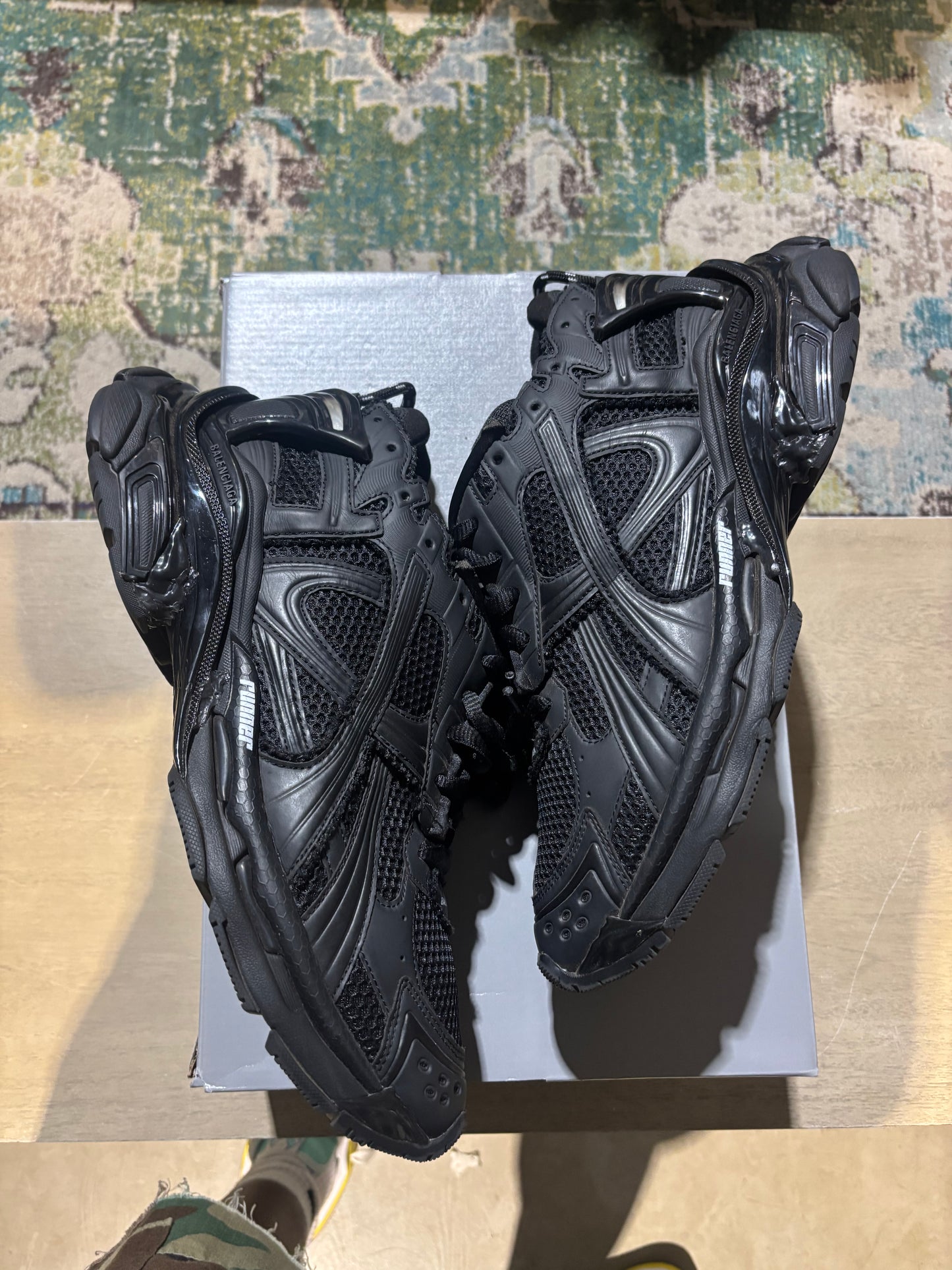 Balenciaga Runner Black/Black Used Sz 13