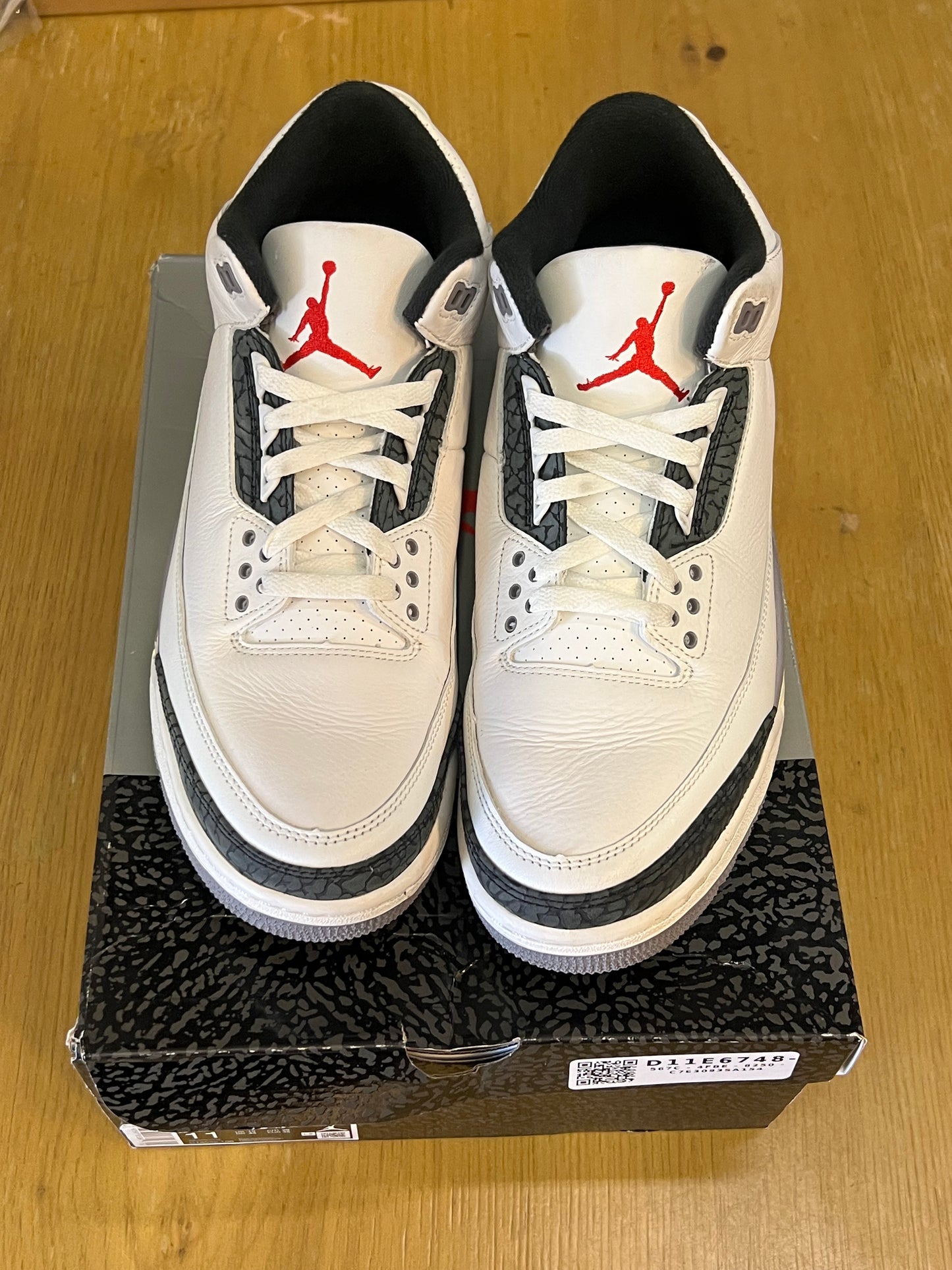 Jordan 3 Cement Grey Used Sz 11