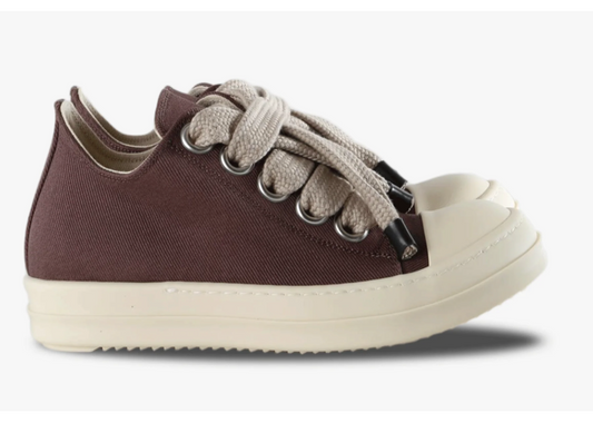Rick Owens DRKSHDW Jumbolace Low Sneak Denim Grape