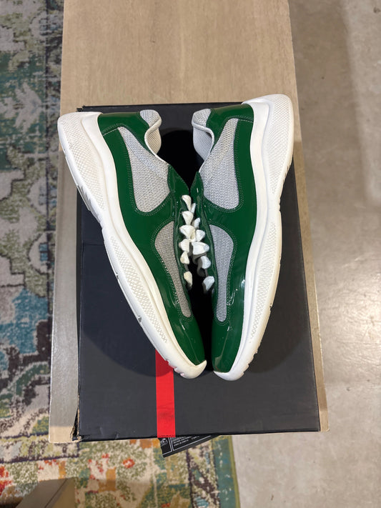 Prada Americas Cup Grey/Green Used Sz 7.5 - Pre-Owned