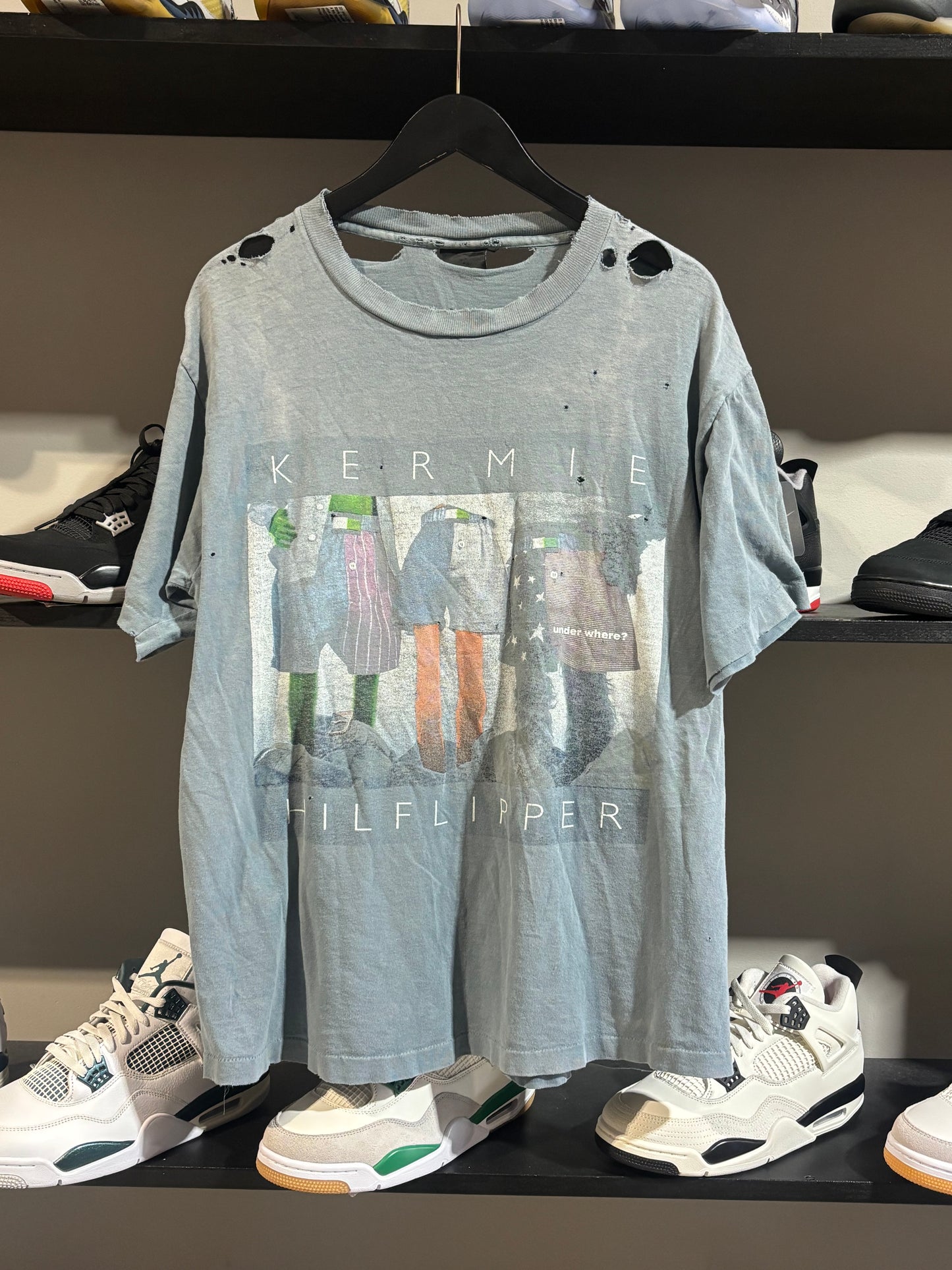 Vintage Thrashed Kermie Tee Sz L
