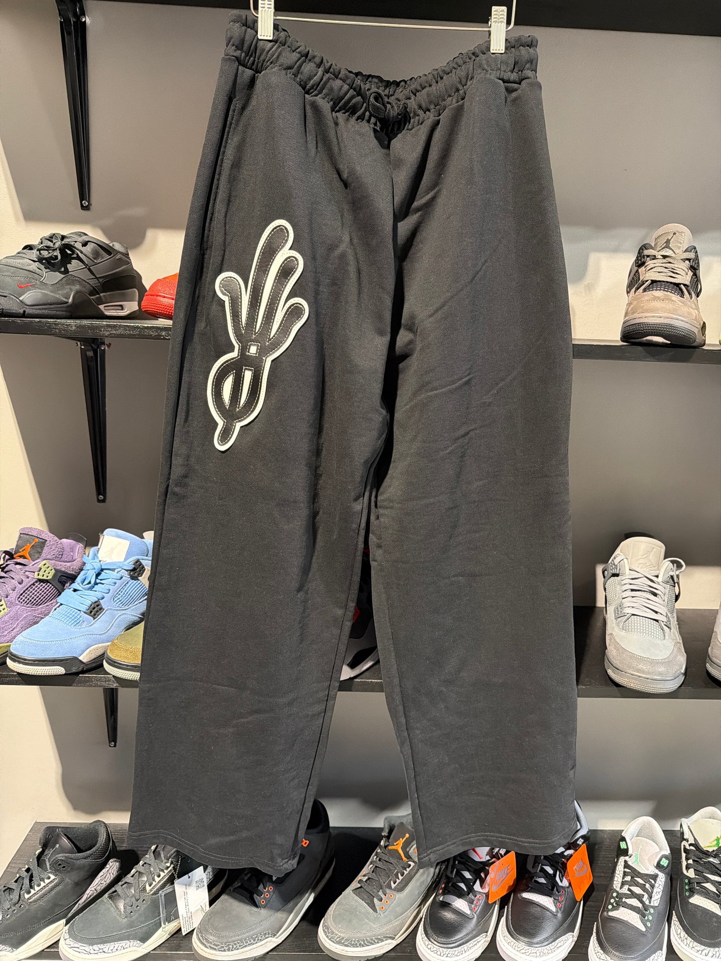 YKWYK BLACK AND WHITE SWEATPANTS