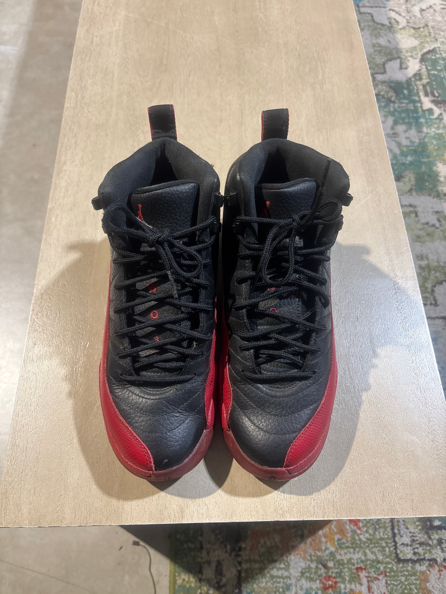 Jordan 12 Flu Game Used Sz 7Y NB