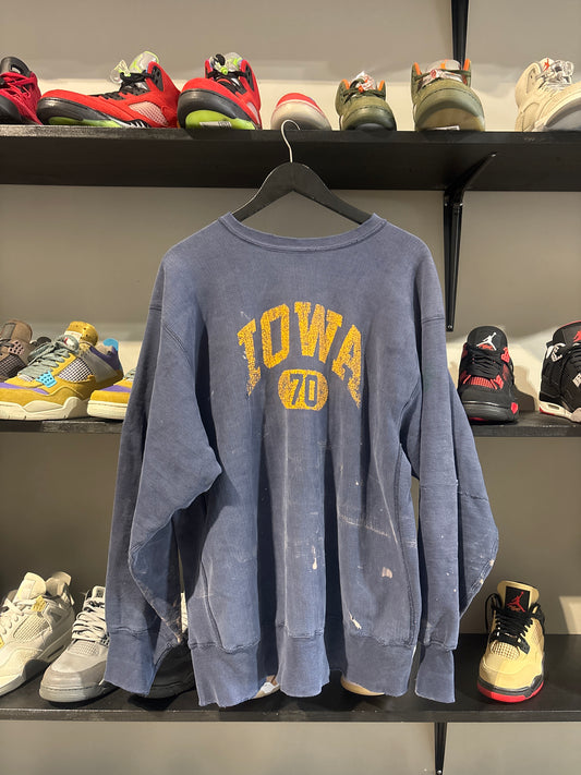 Vintage Iowa Distressed Champion Crewneck