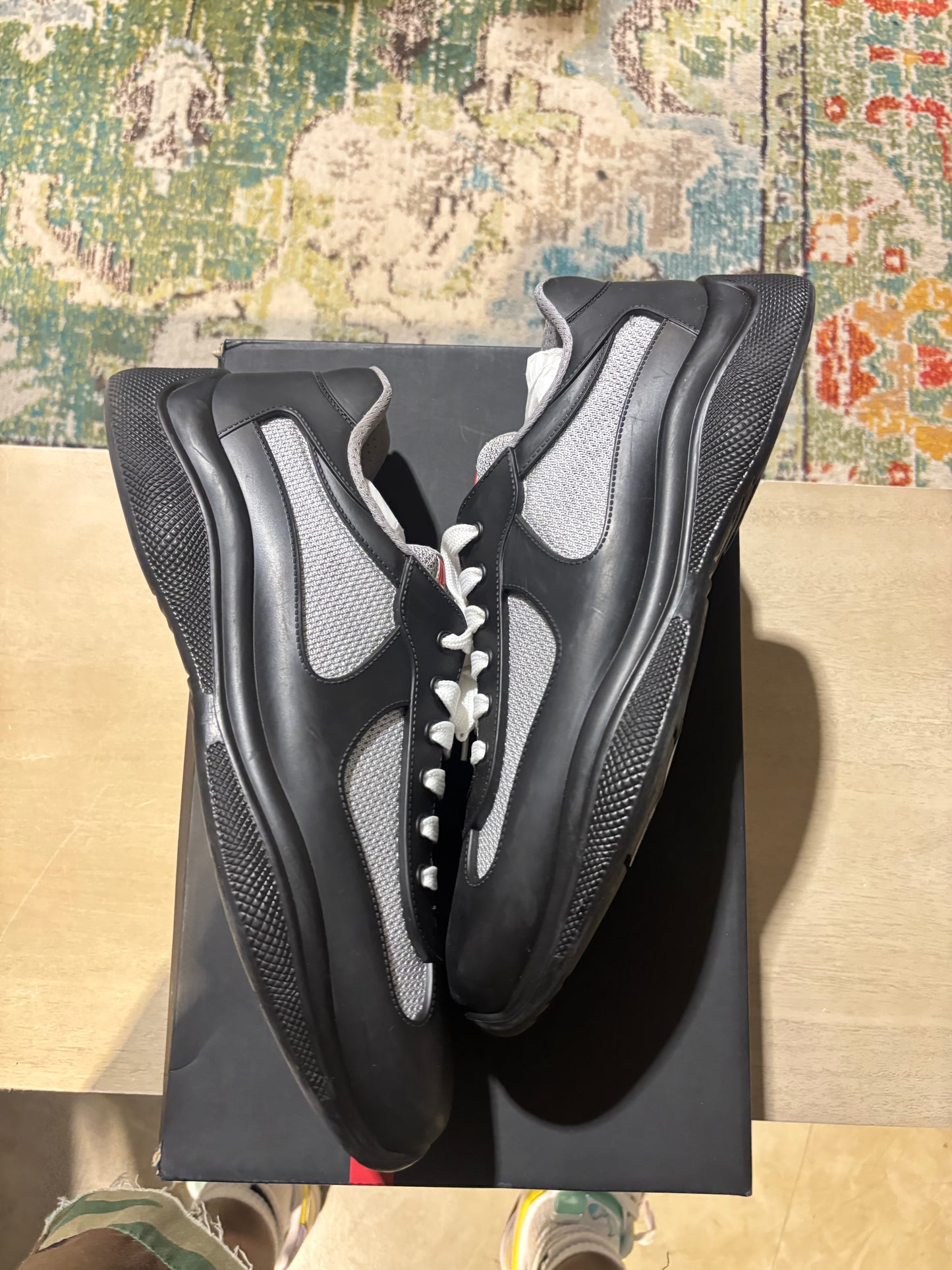 Prada Cup Black Rubber Used Sz 13