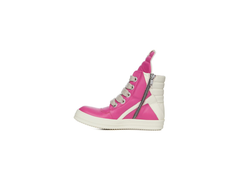 Rick Owens jumbo lace sneaker geo basket pink