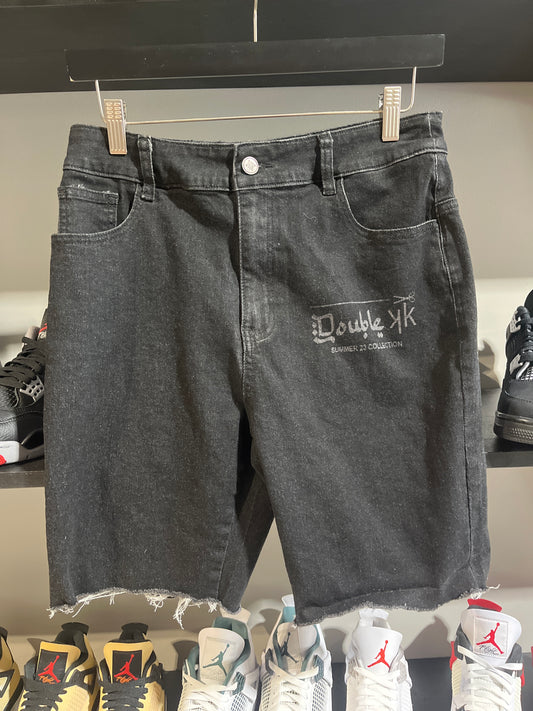 Double K Black Denim Shorts