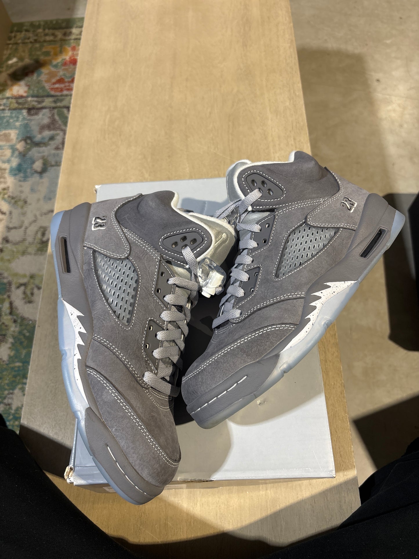 Jordan 5 Wolf Grey Used Sz 7Y