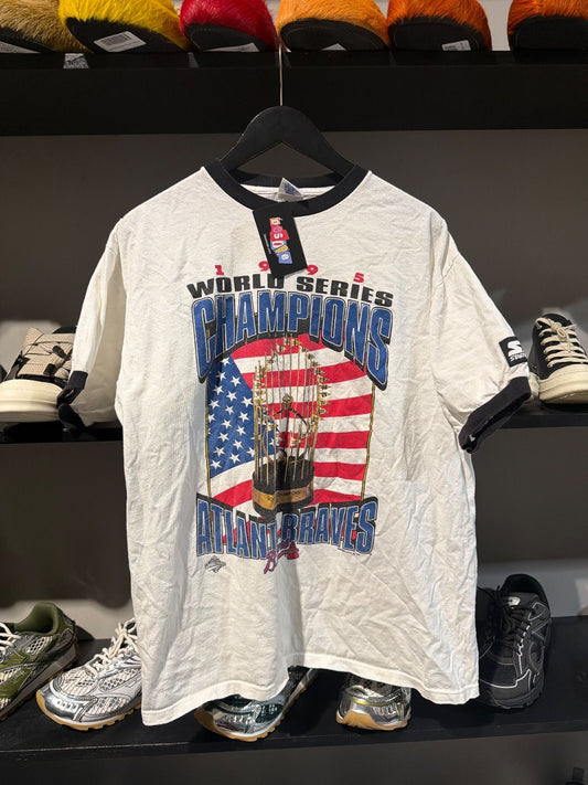 Vintage Braves Ringer Tee 1995 - Vintage