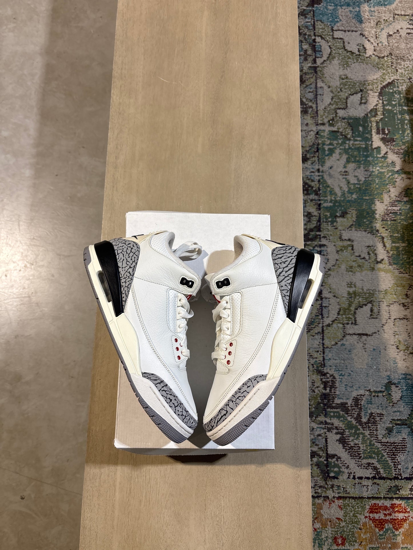 Jordan 3 White Reimagined Used Sz 9.5 RB