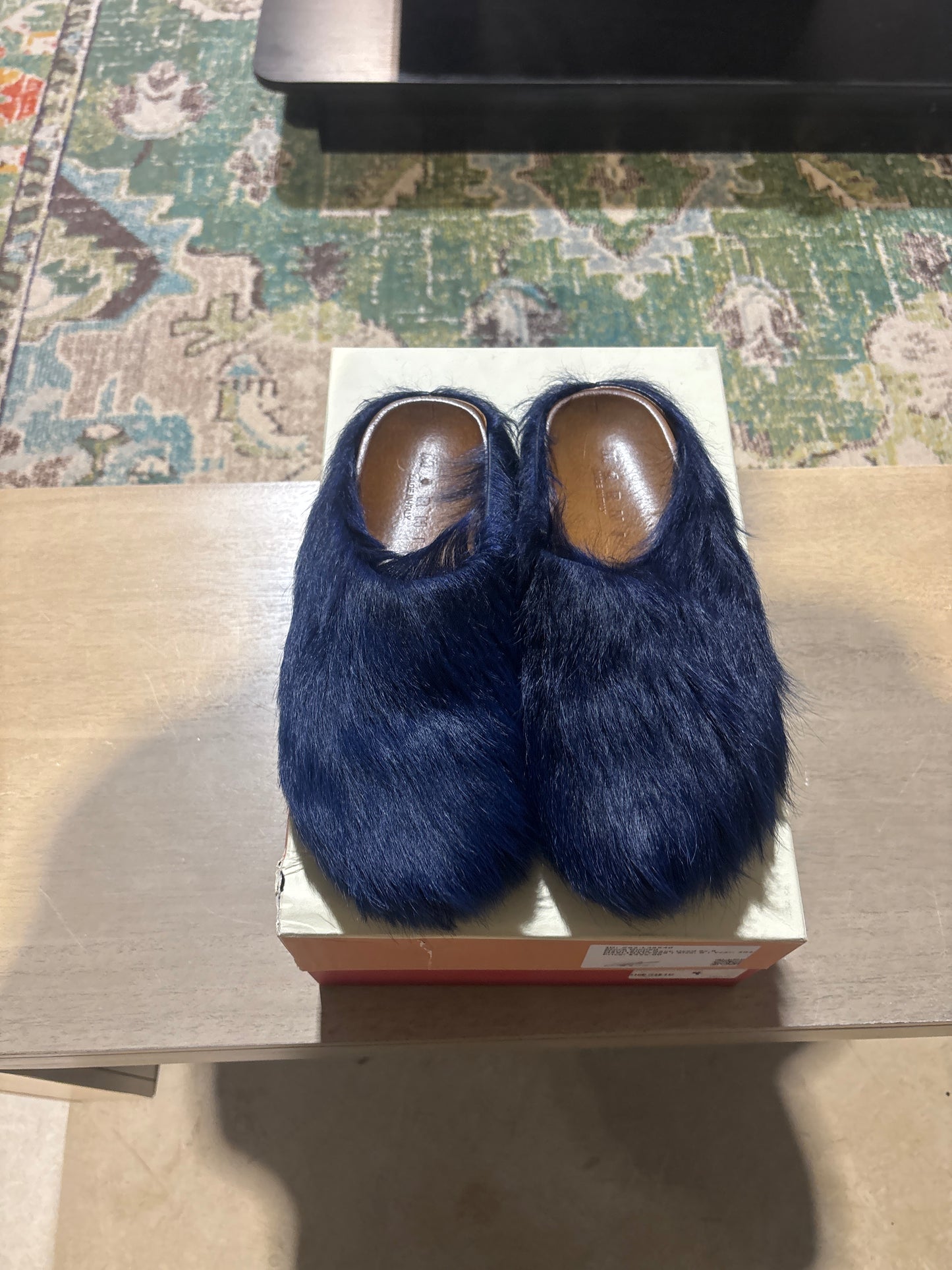 Marni Slide Navy Used Sz 8