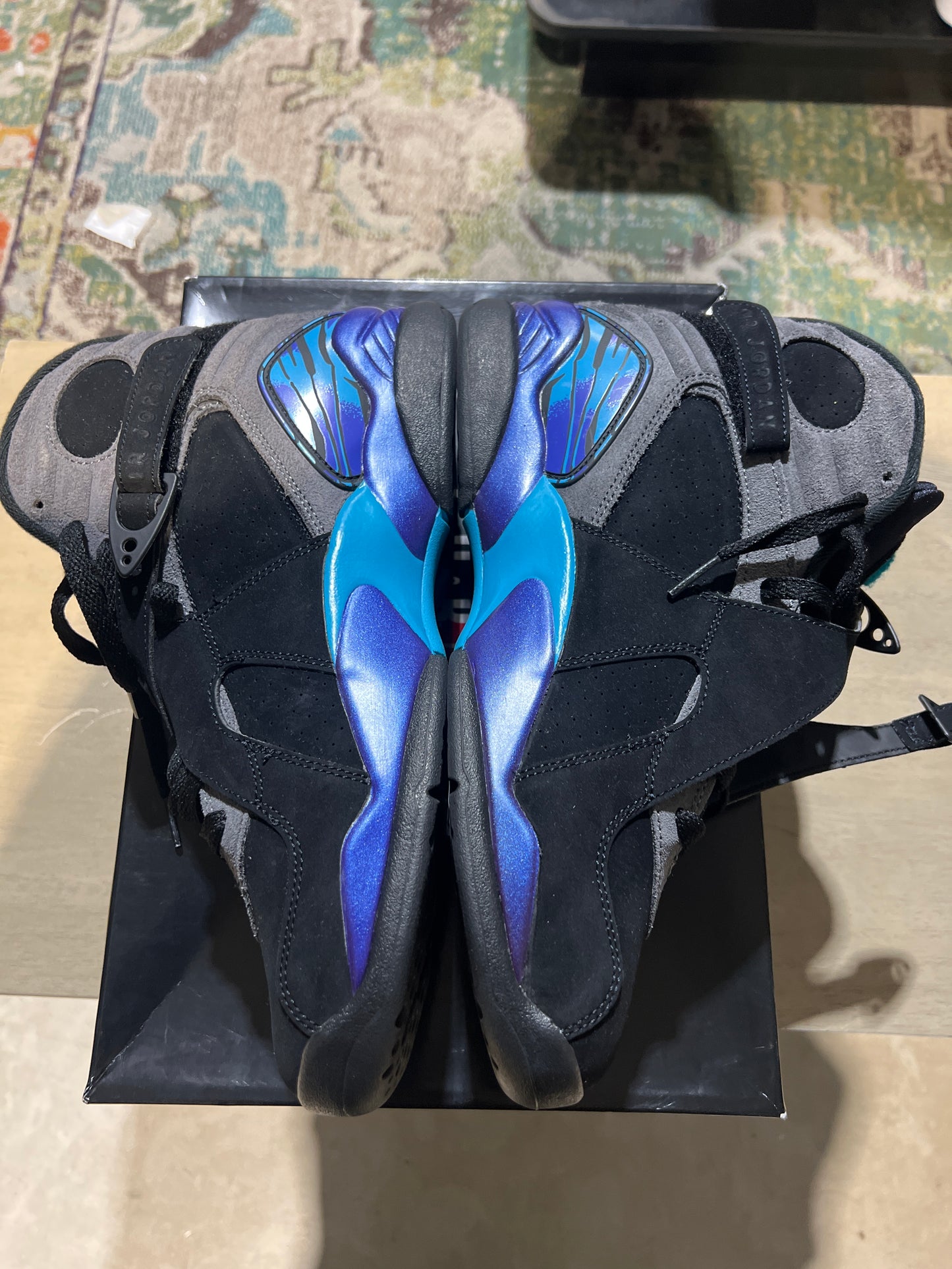 Jordan 8 Aqua used sz 10
