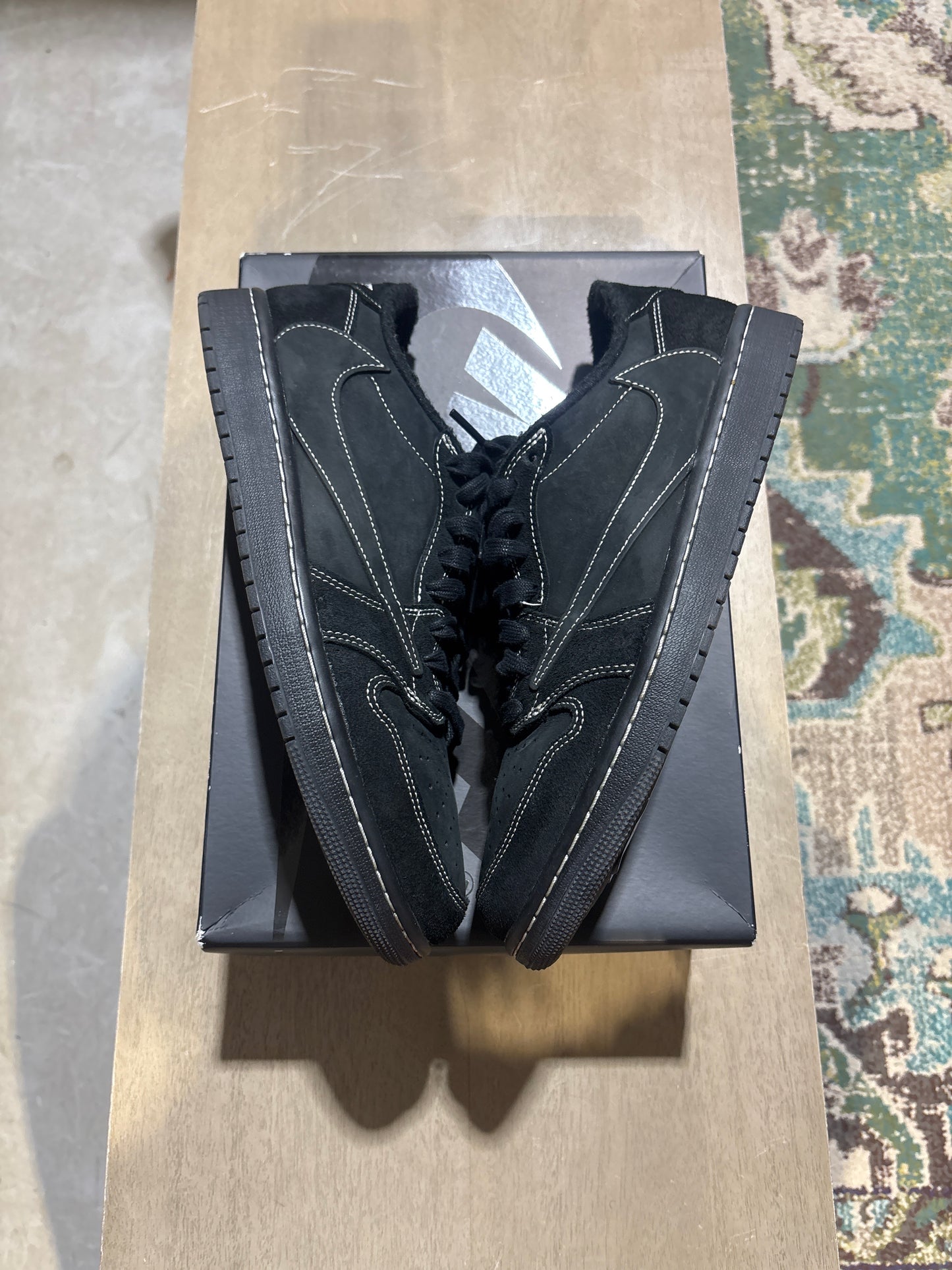 Jordan 1 Travis Scott Black Phantom Used Sz 10.5