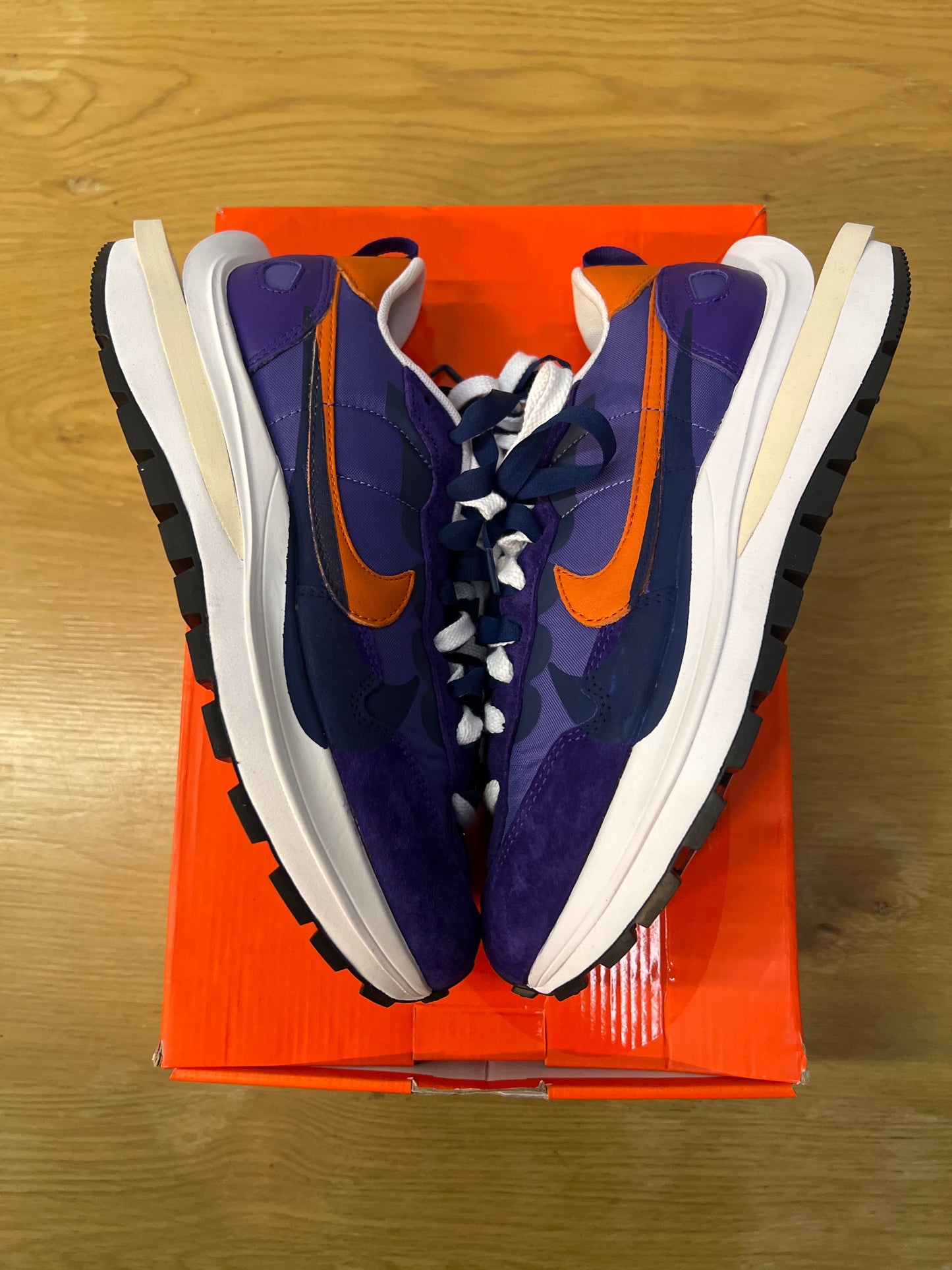 SACAI X VAPORWAFFLE DARK IRIS USED SIZE 8