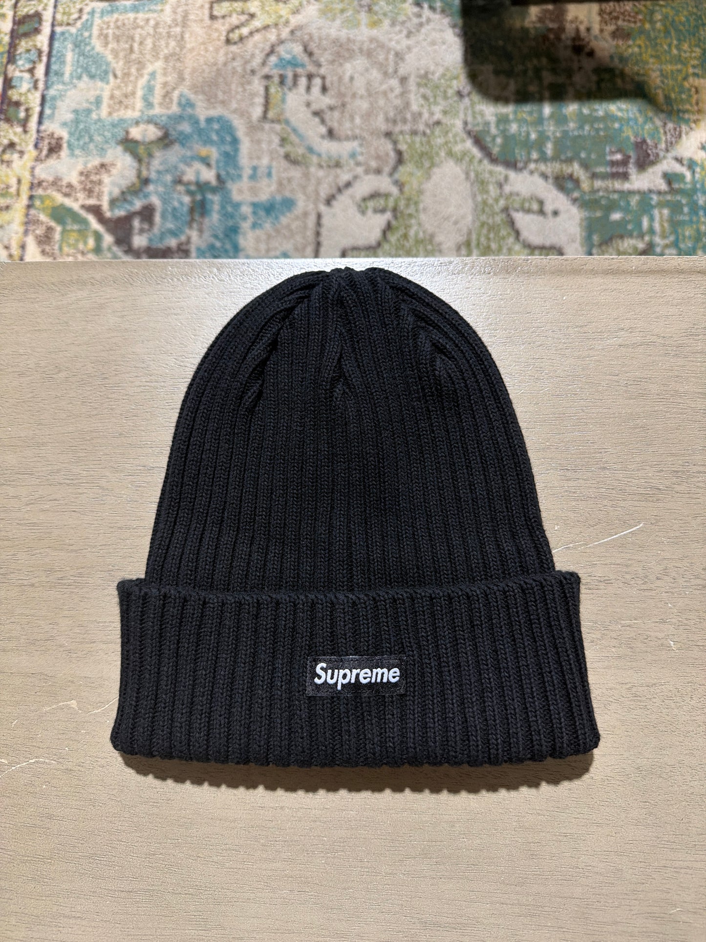 Supreme Overdyed Beanie Black 2026