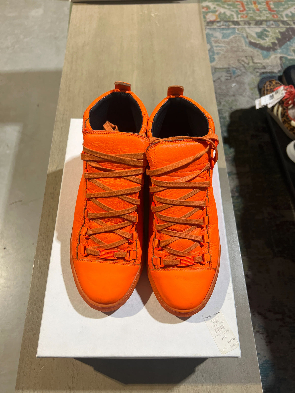 Balenciaga Arenas Orange On Orange Leather - Pre-Owned