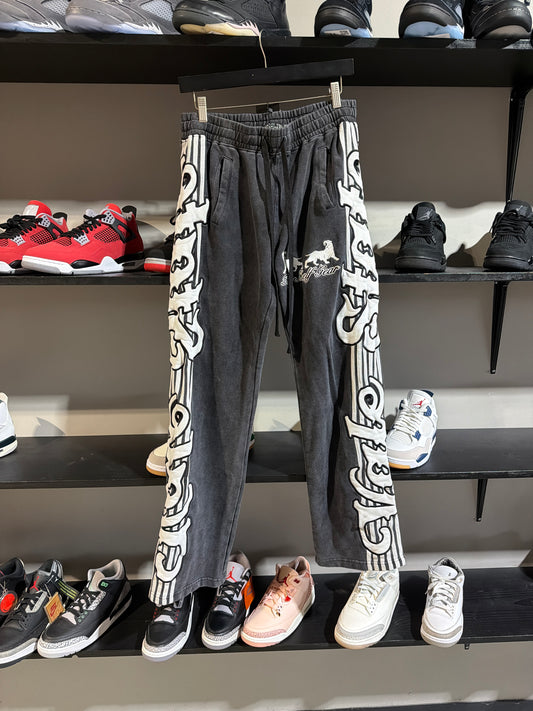 VALE STATE GREY/WHITE SWEATS SZ M