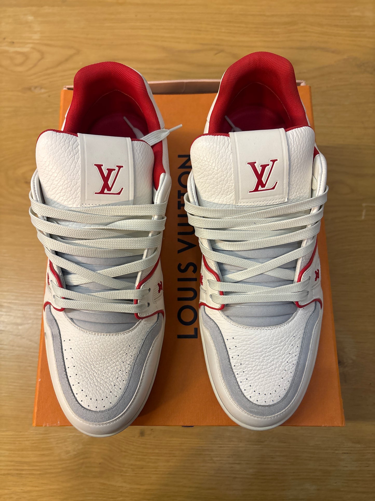 Louis Vuitton Trainer Low #54 Mini Monogram - Red Used