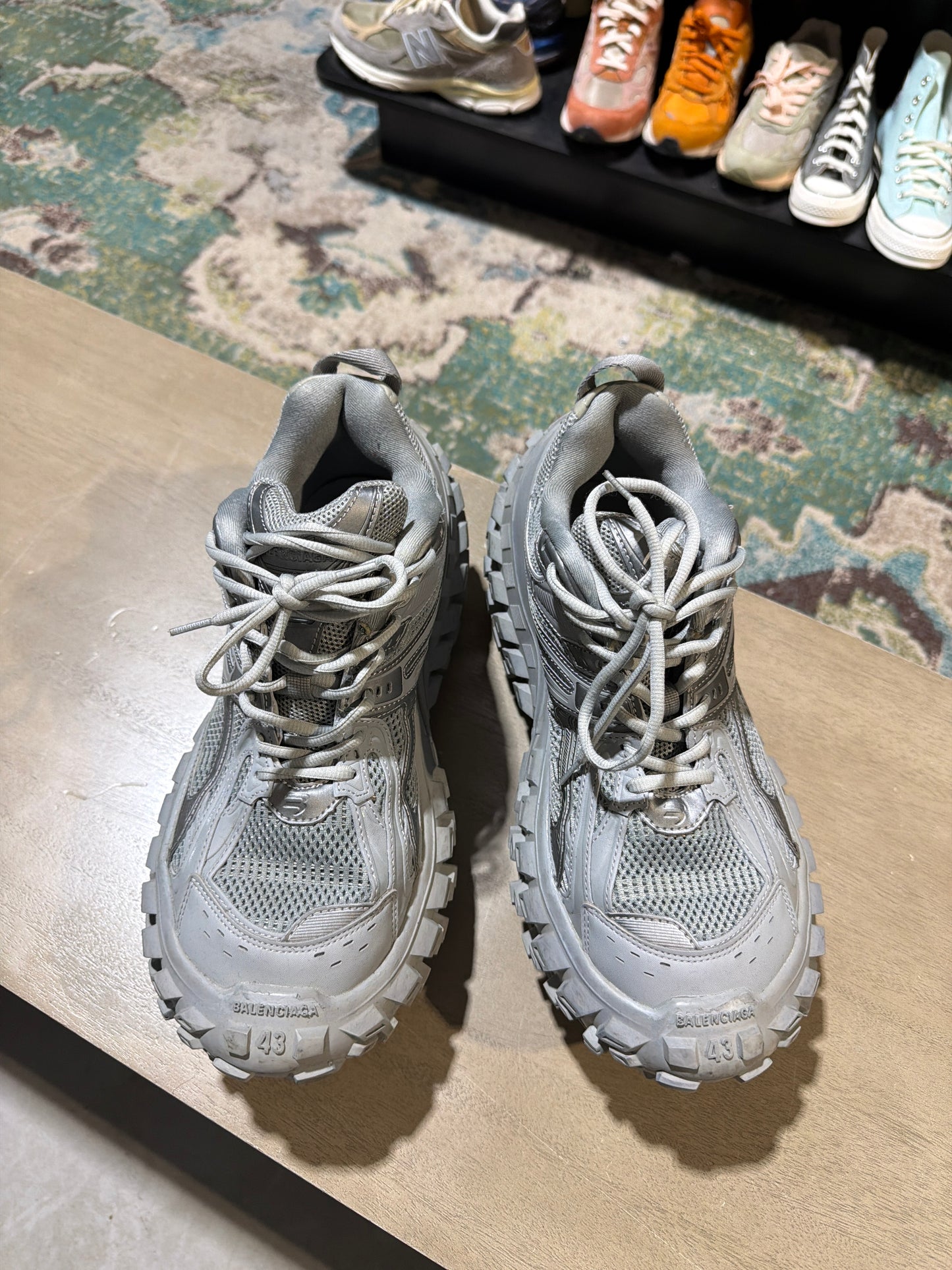 BALENCIAGA DISRUPTOR GREY ON GREY USED SZ 10 NB