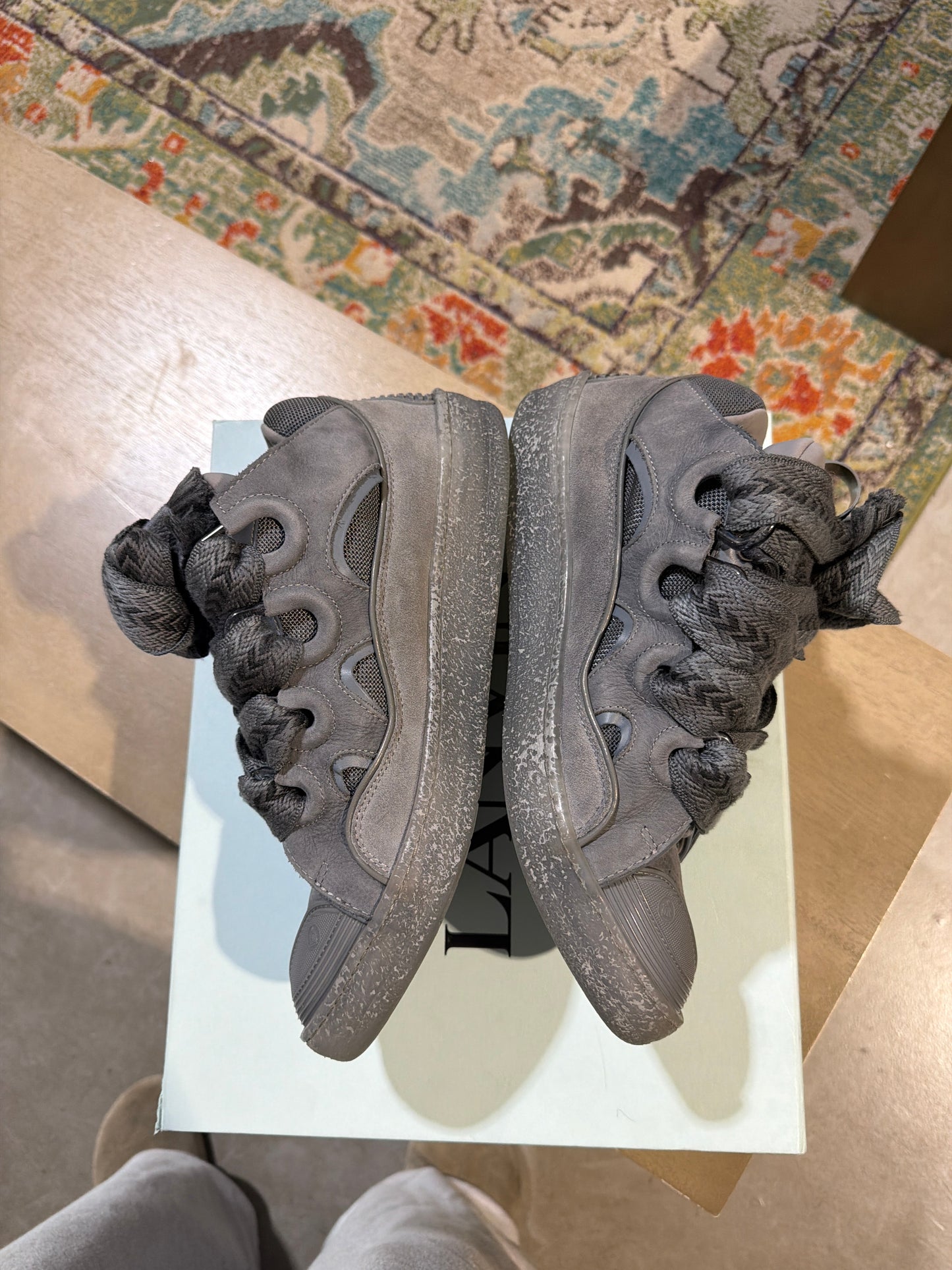 Lanvin Curb Grey/Grey Used Sz 11