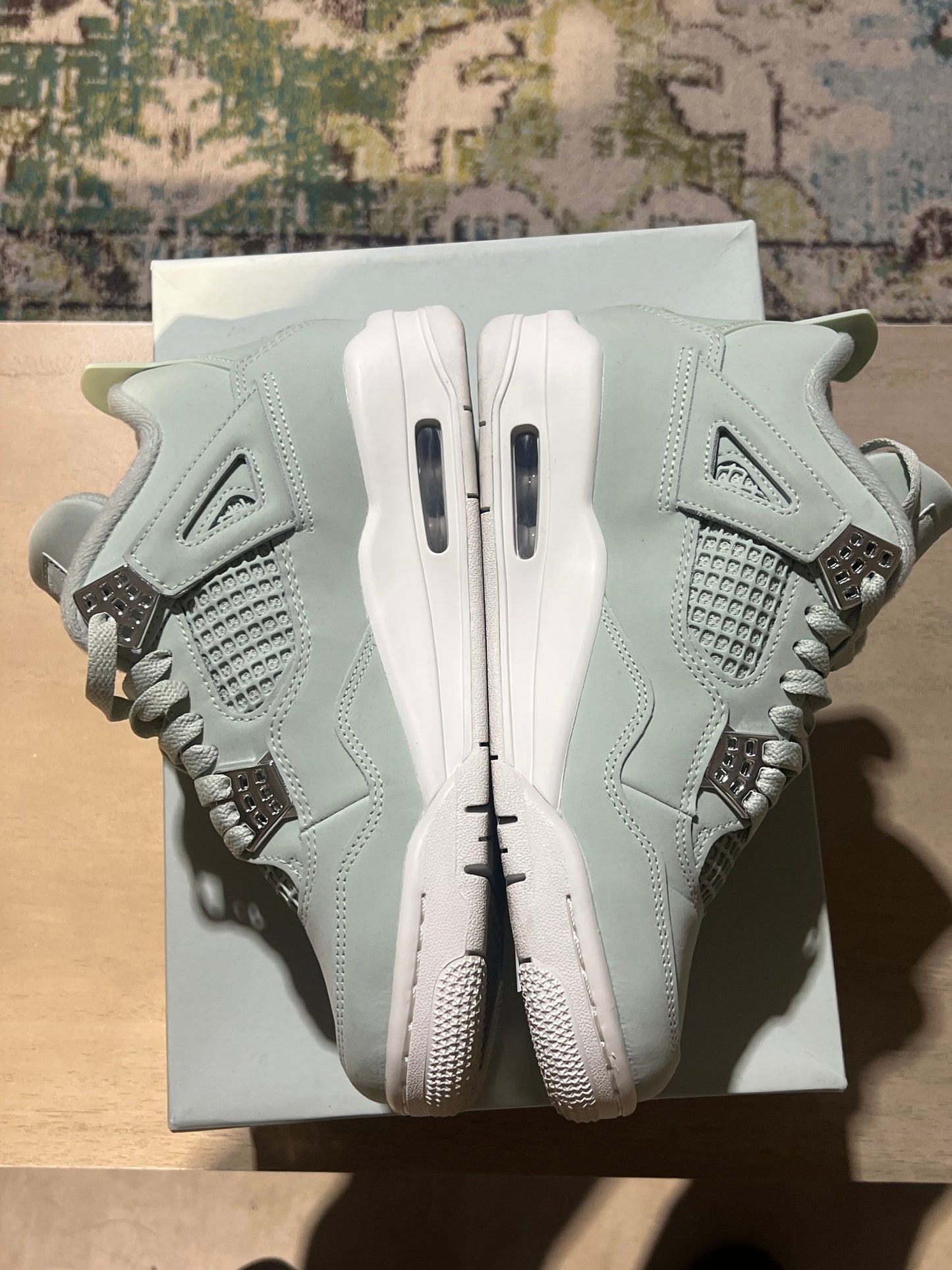 Jordan 4 seafood sail wmns used sz 7.5W