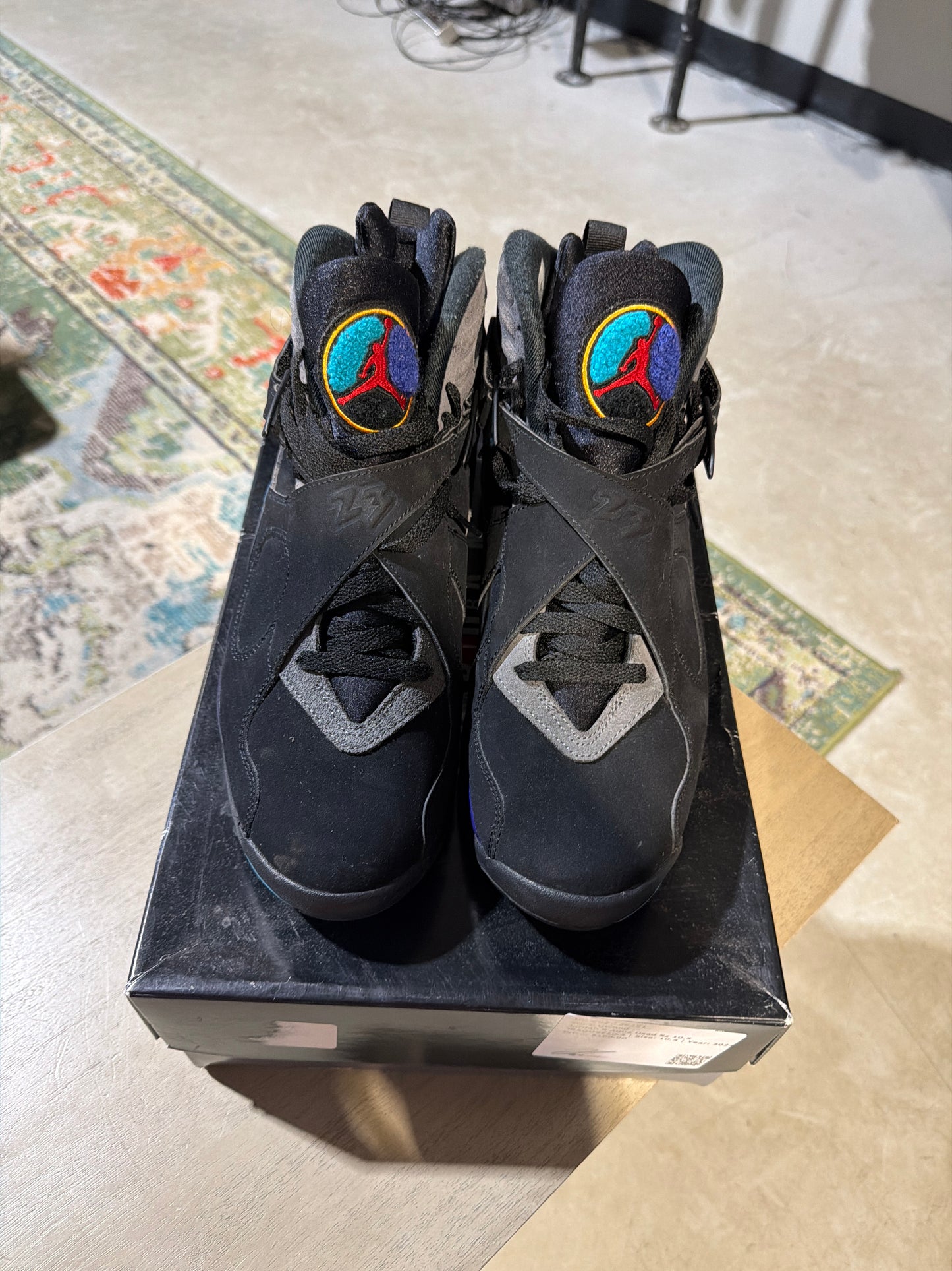 Jordan 8 Aqua Used Sz 10.5