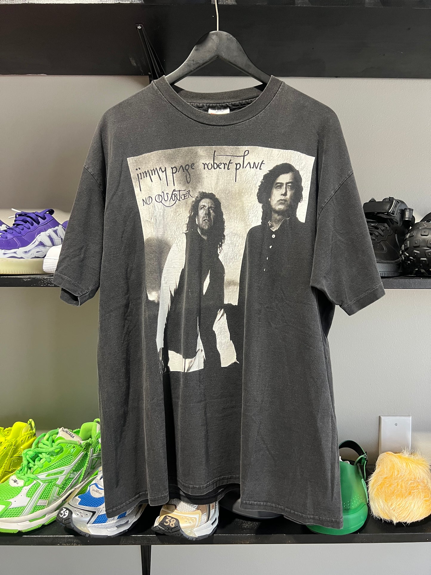 vintage jimmy page Robert plant tour tee 95