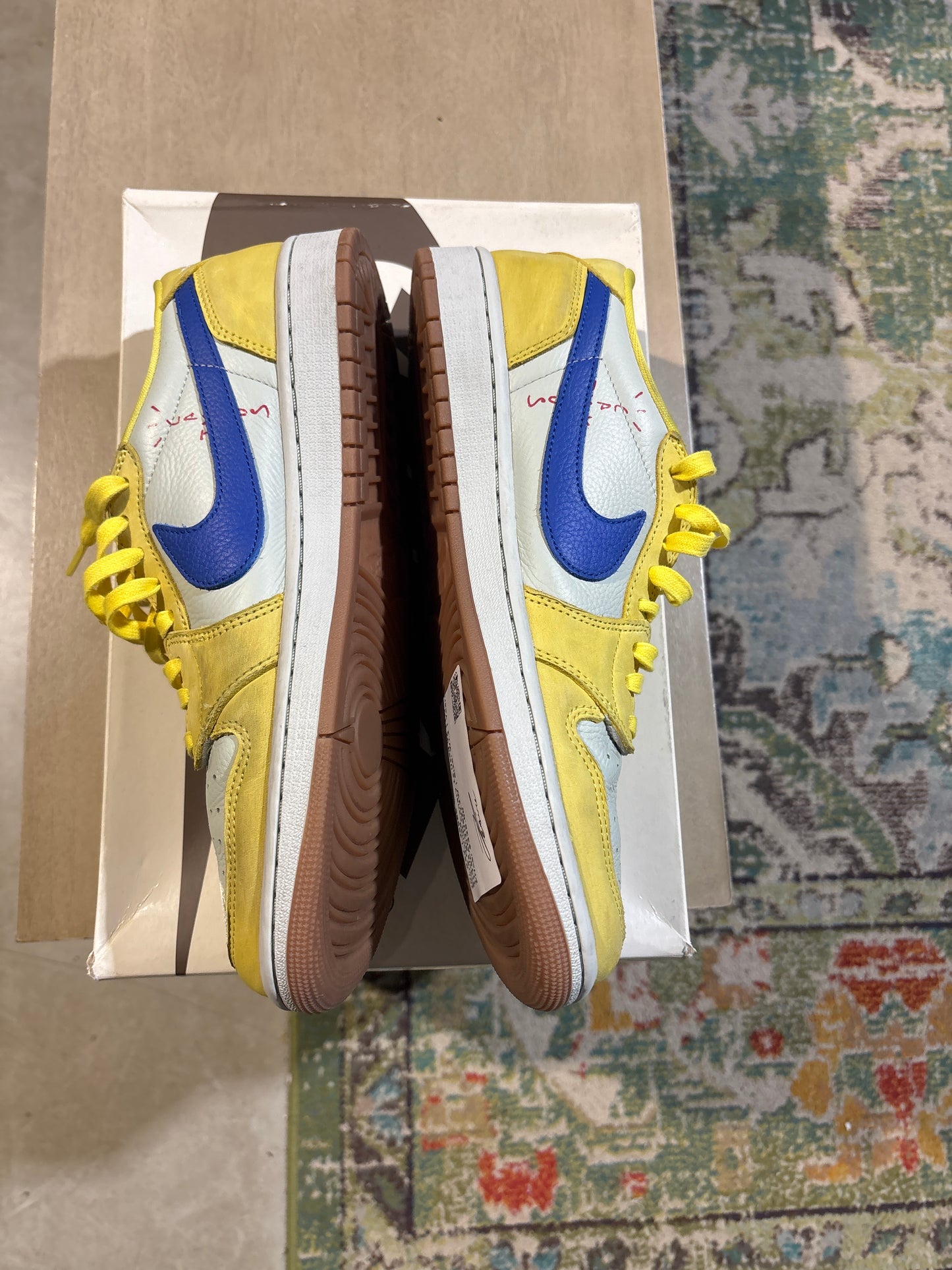 Travis Scott Canary 1s Used Sz 12W