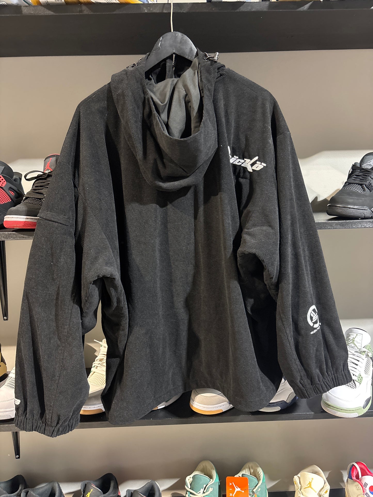 Sicko Black Corduroy Zipup Jacket Sz XL