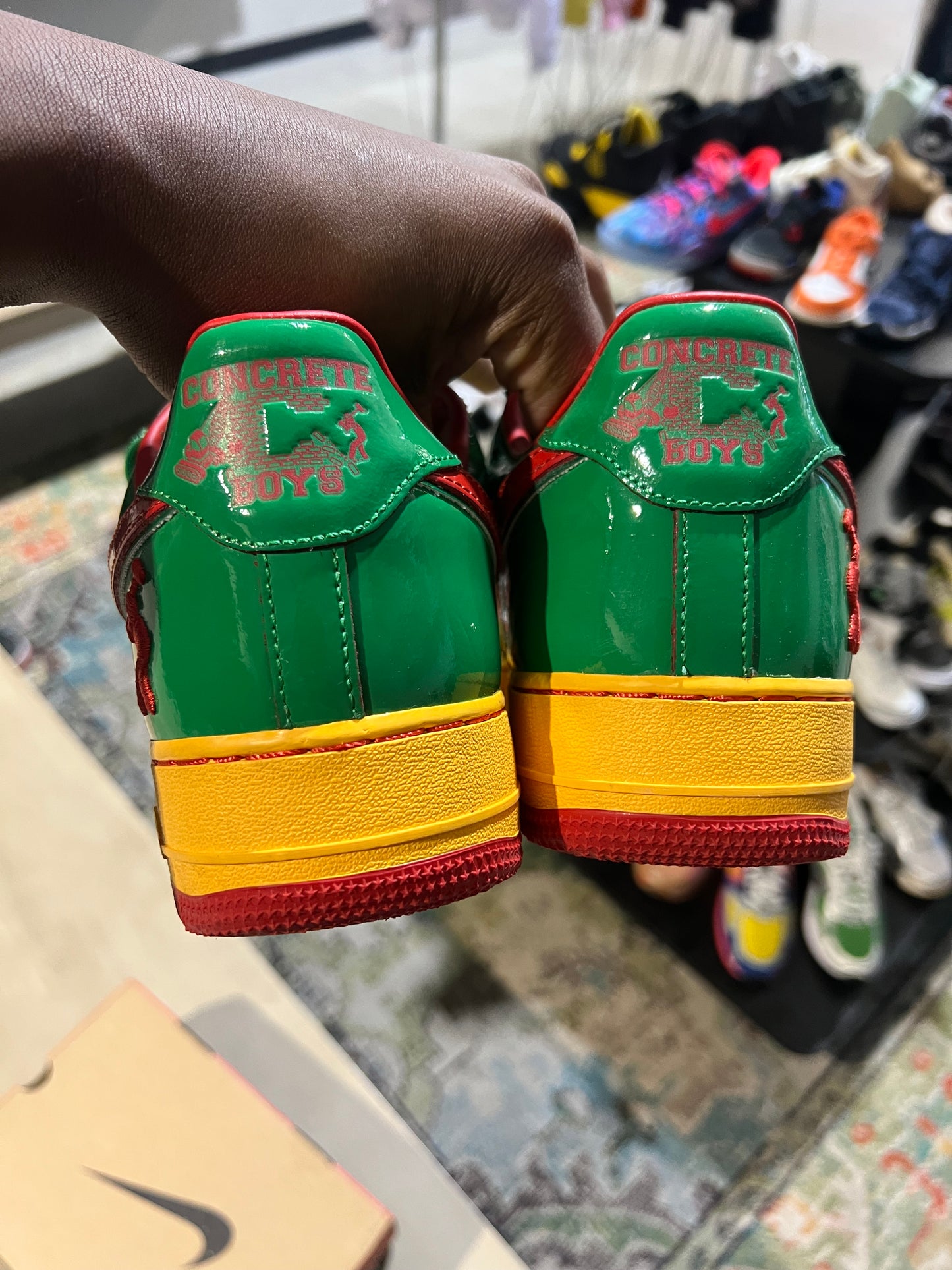 Concrete af1 Lucky green used sz 11