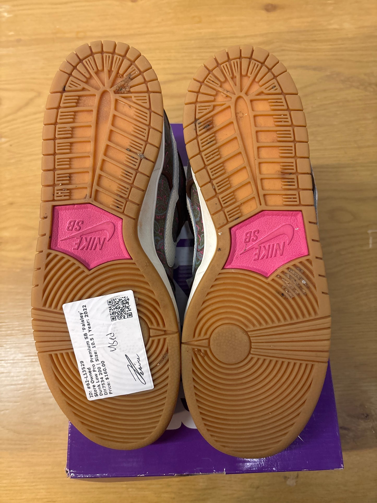 DUNK LOW PRO PREMIUM SB PAISLEY Used Sz 10.5