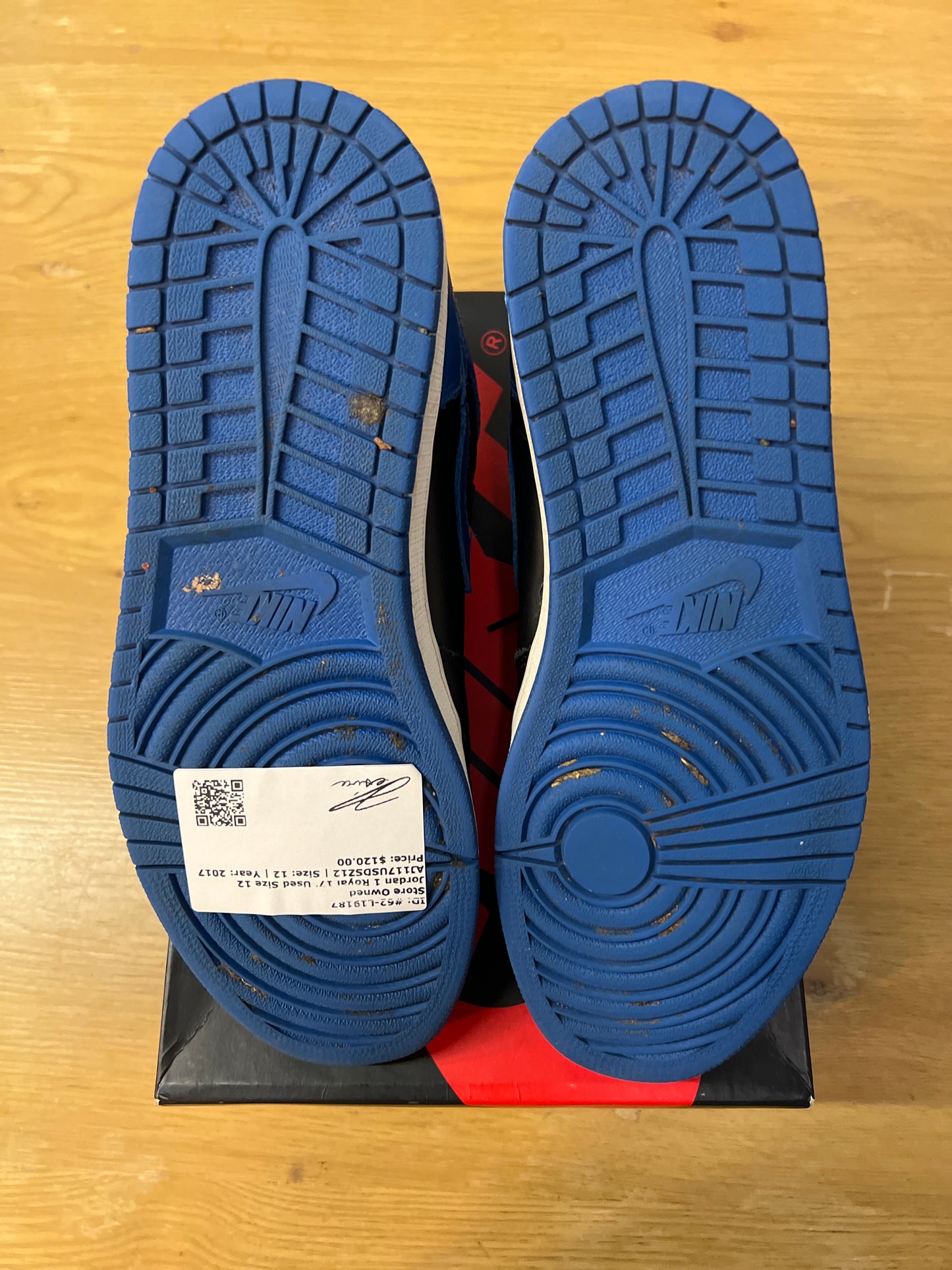Jordan 1 Royal 17 Used Size 12