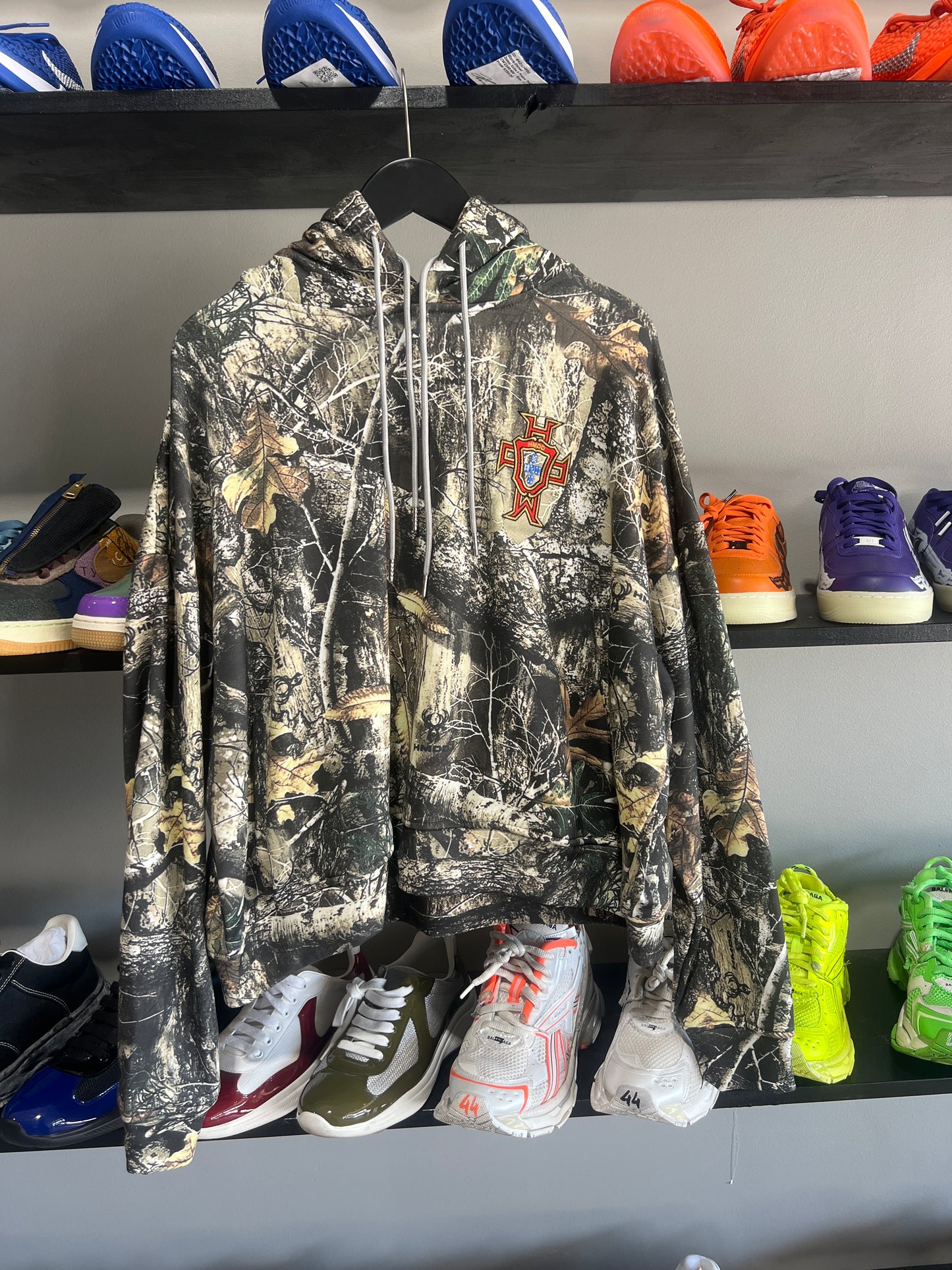 hmdd Lisbon double hoodie camo jacket