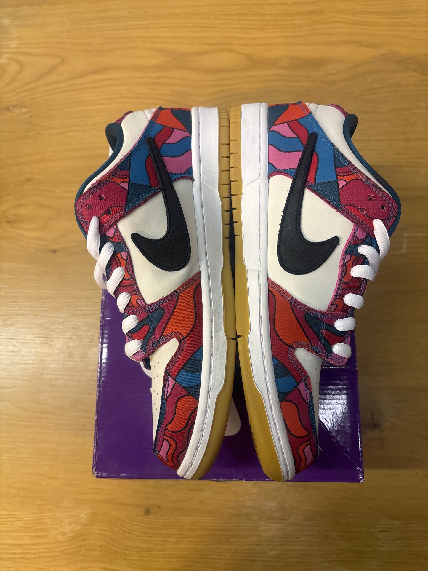 PARRA X DUNK SB ABSTRACT ART Used Sz 10.5