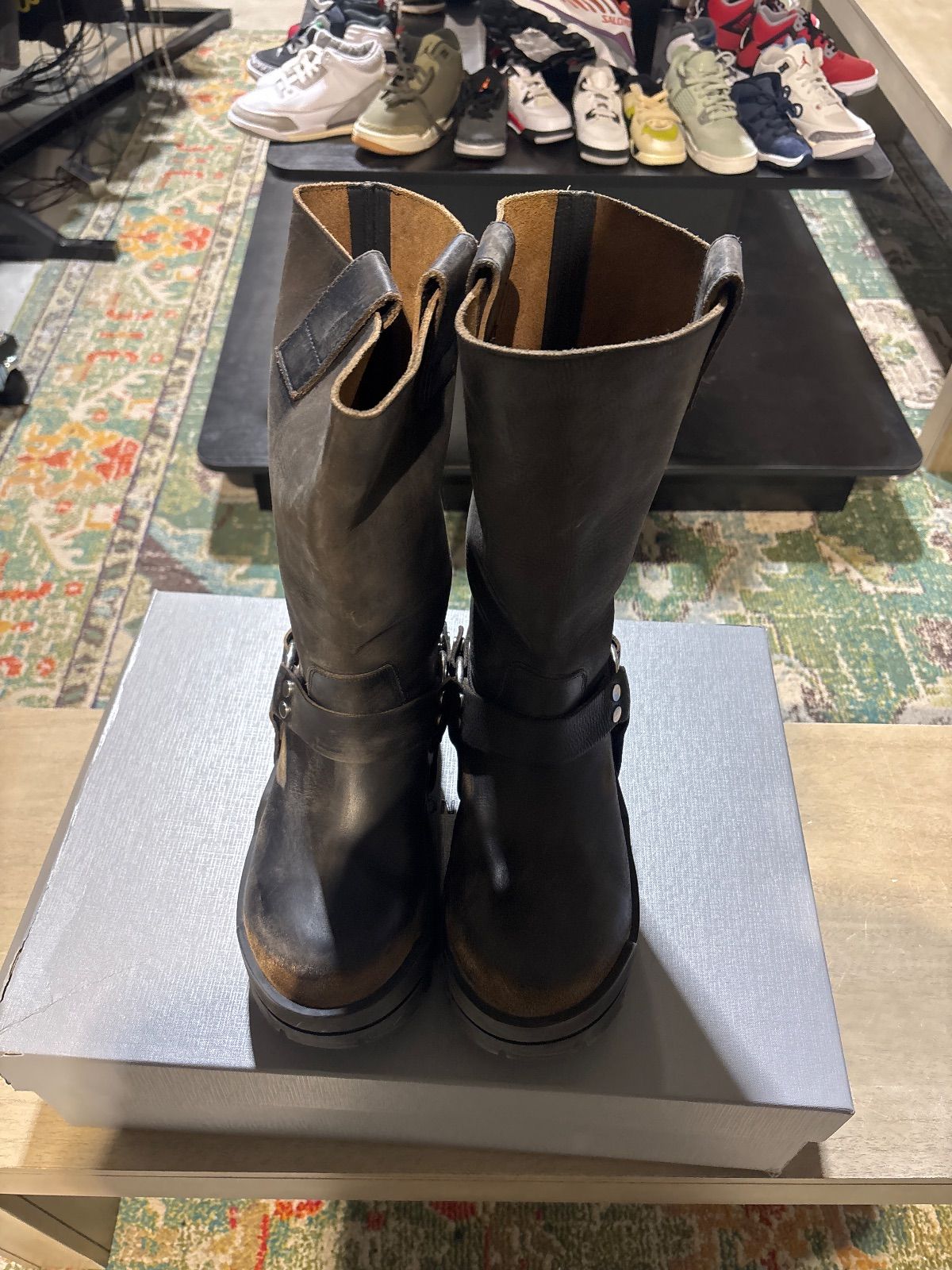 Balenciaga Brown Bulldozer Boots - Pre-Owned
