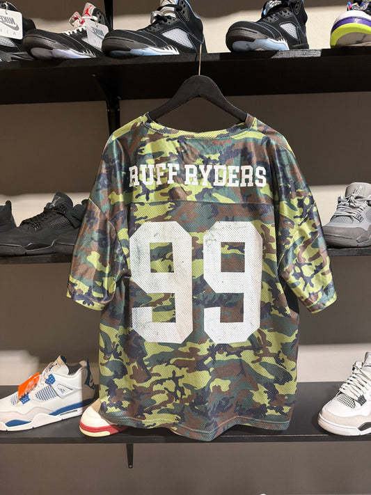 Vintage Ruff Ryders Camo Jersey Sz L - Pre-Owned
