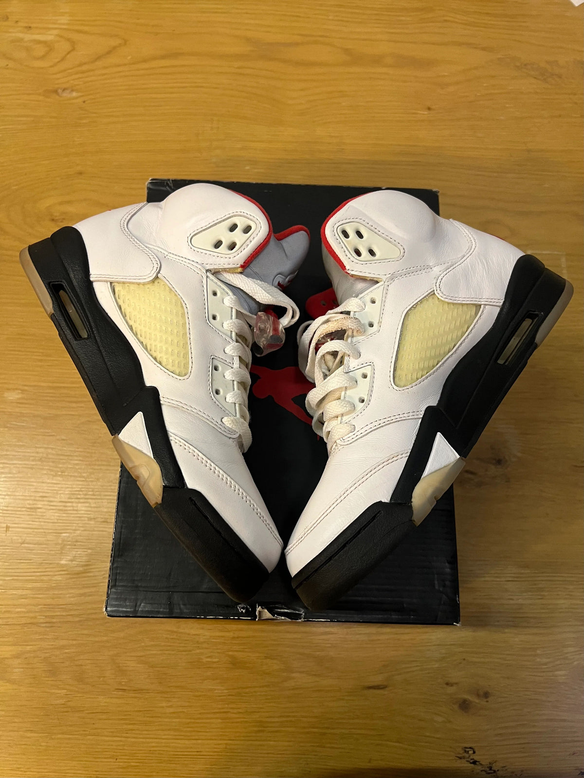 Jordan 5 Retro Fire Red Silver Tongue (2020) - Pre-Owned